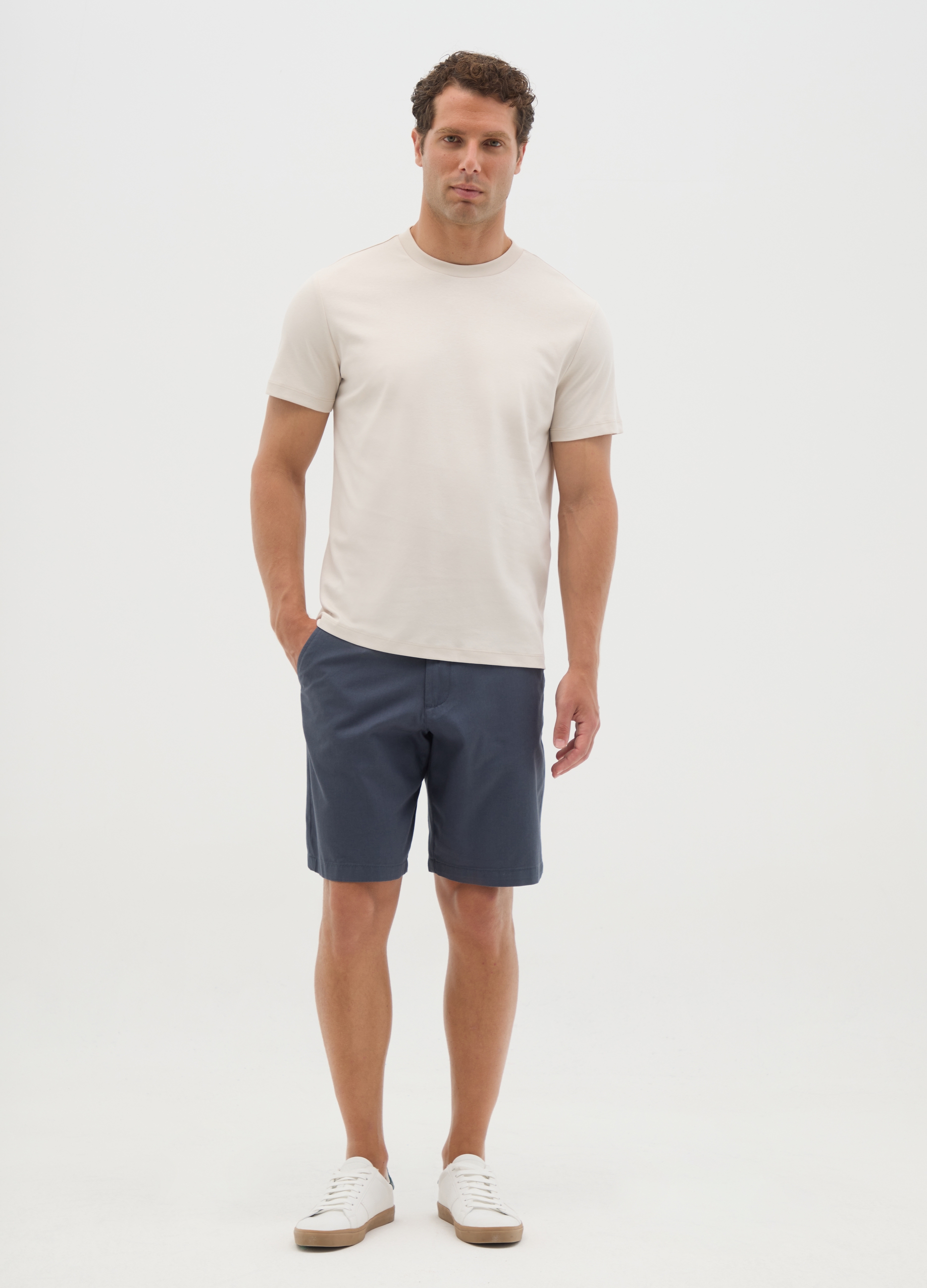 OVS, Herren-shorts Aus Reinem Baumwolle In Blau, Reguläre Passform, Mann, Dunkelblau, Größe: 48