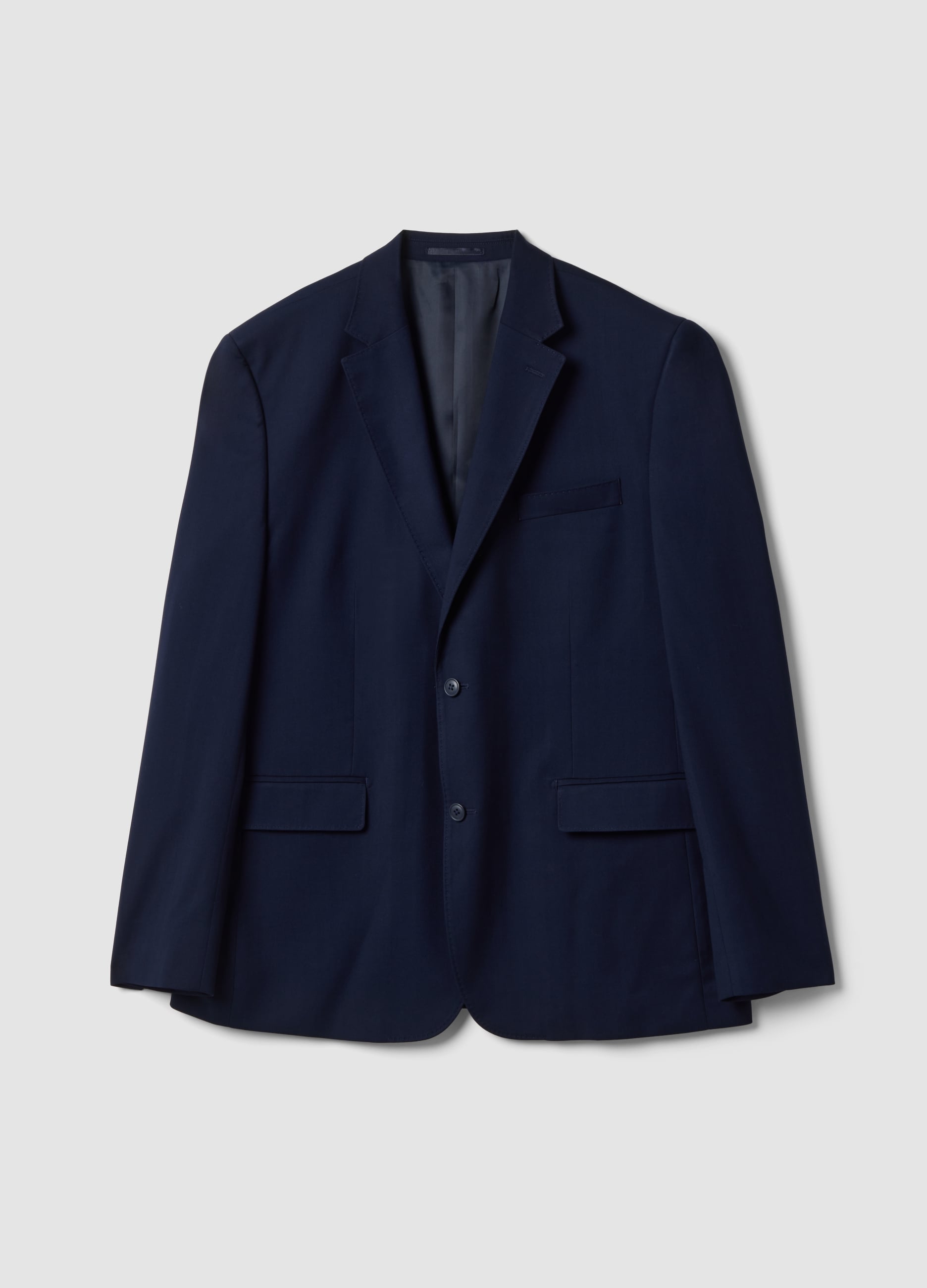 PIOMBO, Blazer Blu In Viscosa Elasticizzata Slim Fit, Uomo, Blu, Taglia: 46