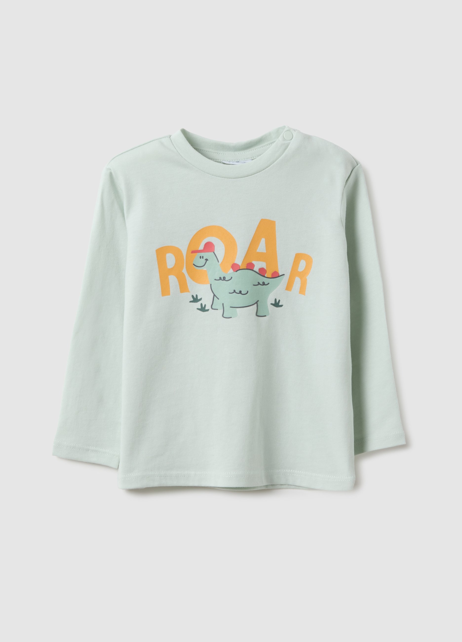 FAGOTTINO, T-shirt In Puro Cotone Arancione Da Bimbo Regular Fit Con Stampa, Bambino, Arancione, Taglia: 12-18