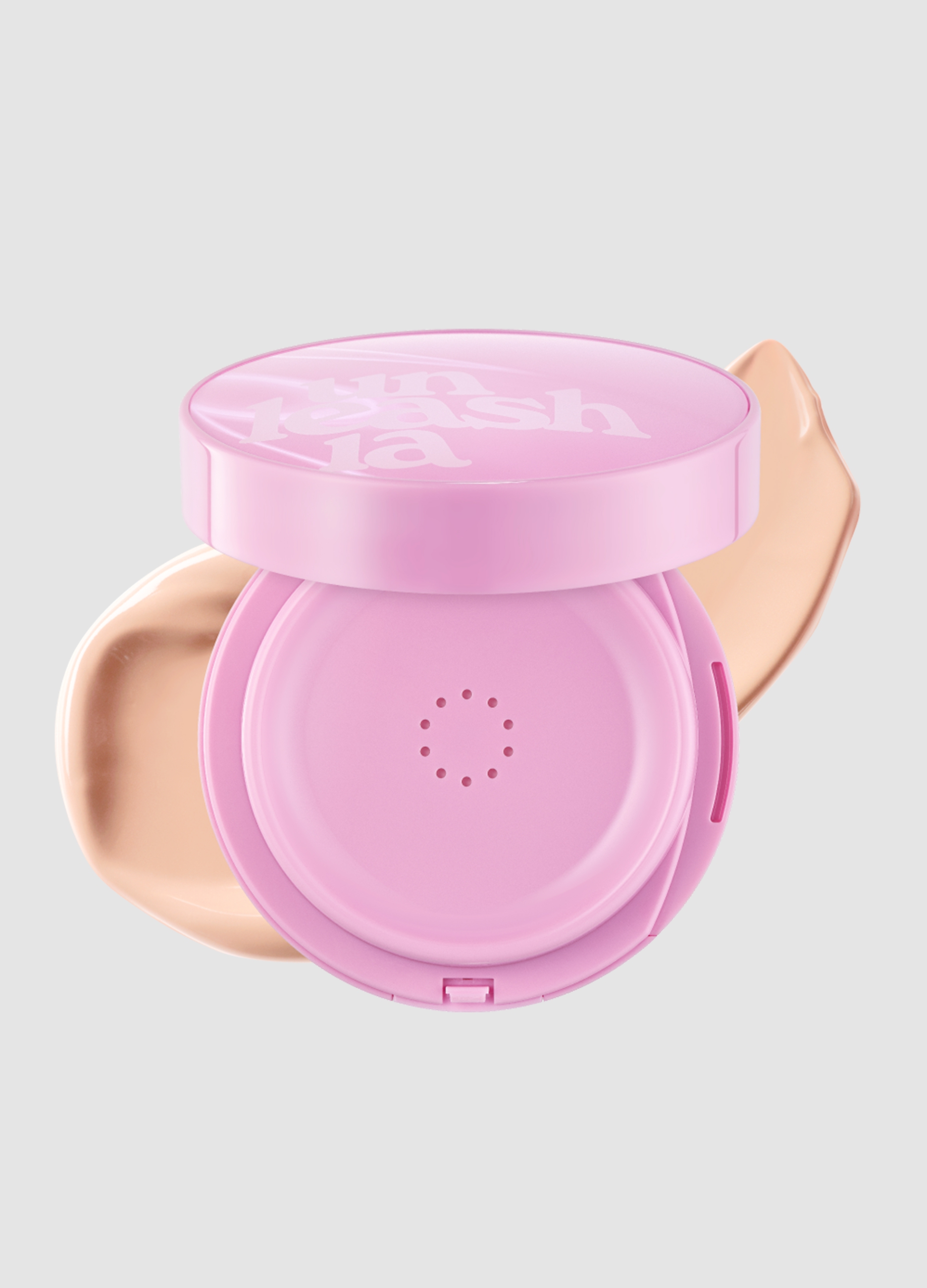 UNLEASHIA, Don't Touch Glass Pink Cushion Re-feel 21n Hyaline - Make-up Coreano, Donna, Multicolor, Taglia: FASUL