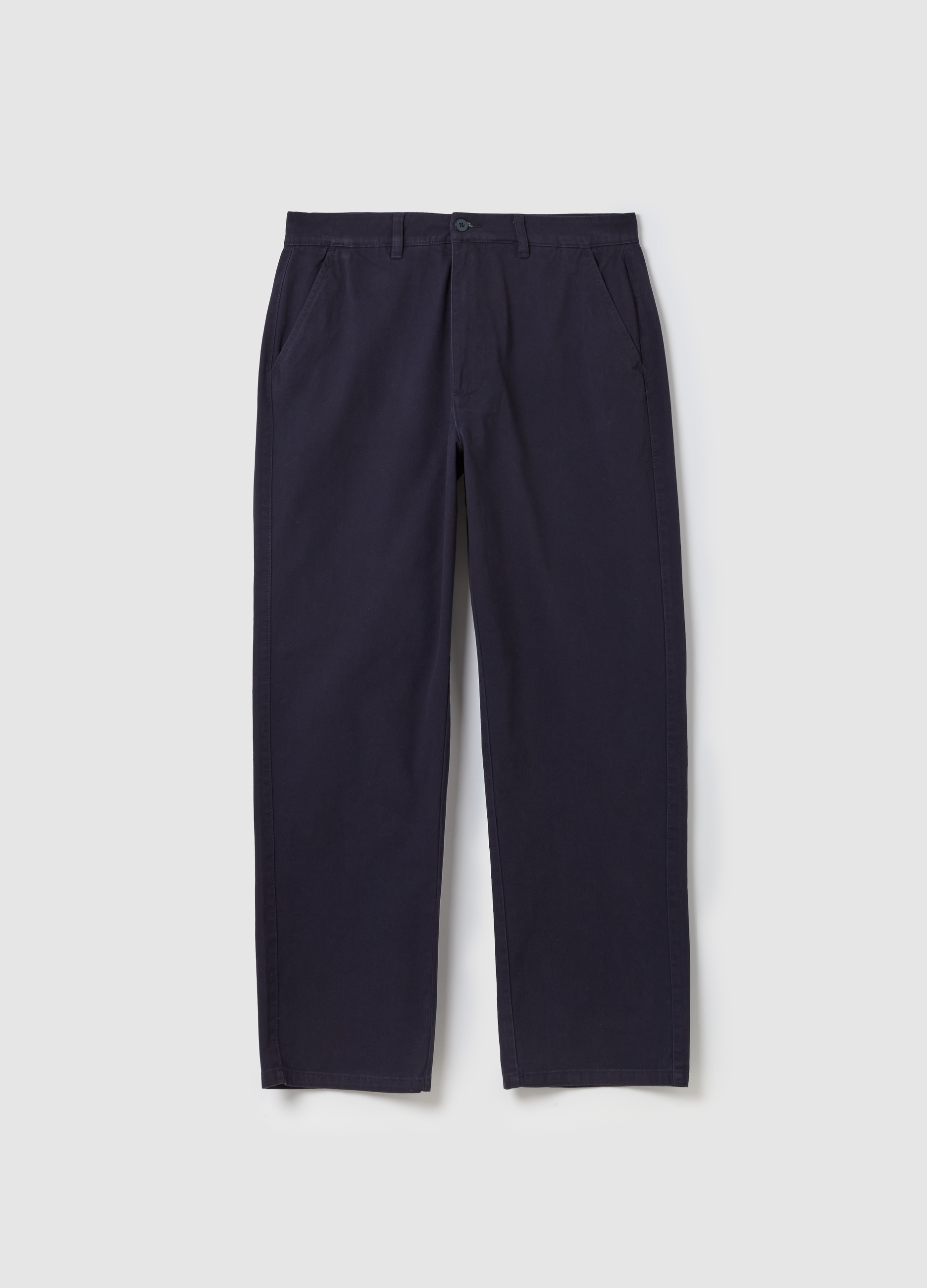 PIOMBO, Pantalone Chino In Cotone, Uomo, Blu, Taglia: 46