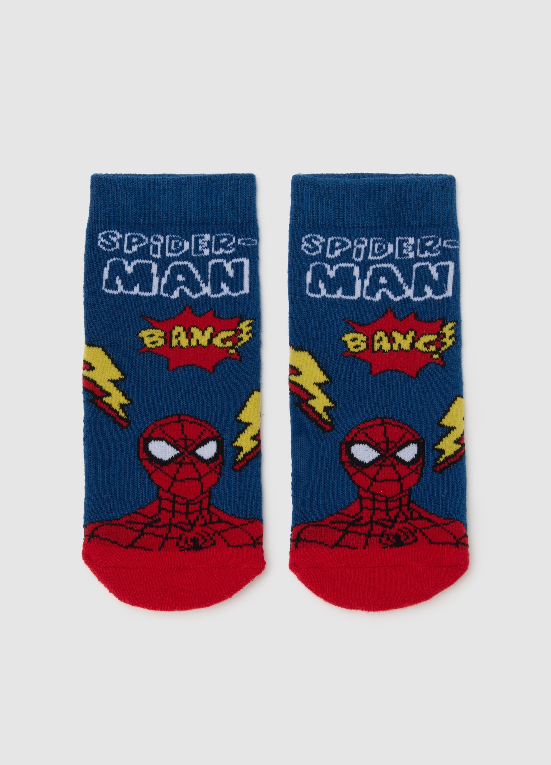 OVS, Bunte Baumwollmischung Anti-rutsch-socken Für Kinder, Junge, Blau/Rot, Größe: 25/27