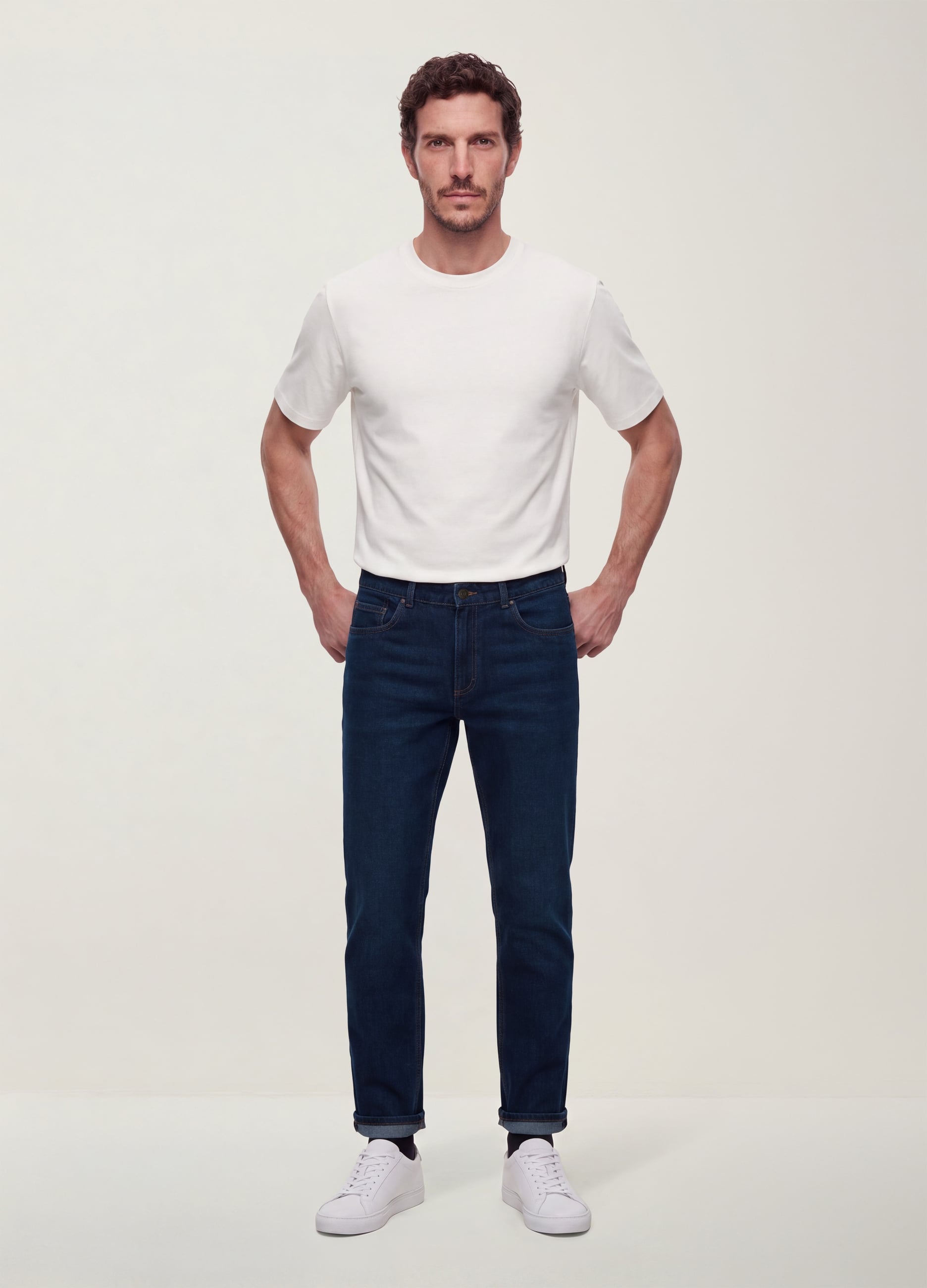 REPUBLIC OF DENIM, Jeans Denim Blu In Misto Cotone E Viscosa Regular Fit, Uomo, Blu, Taglia: 46