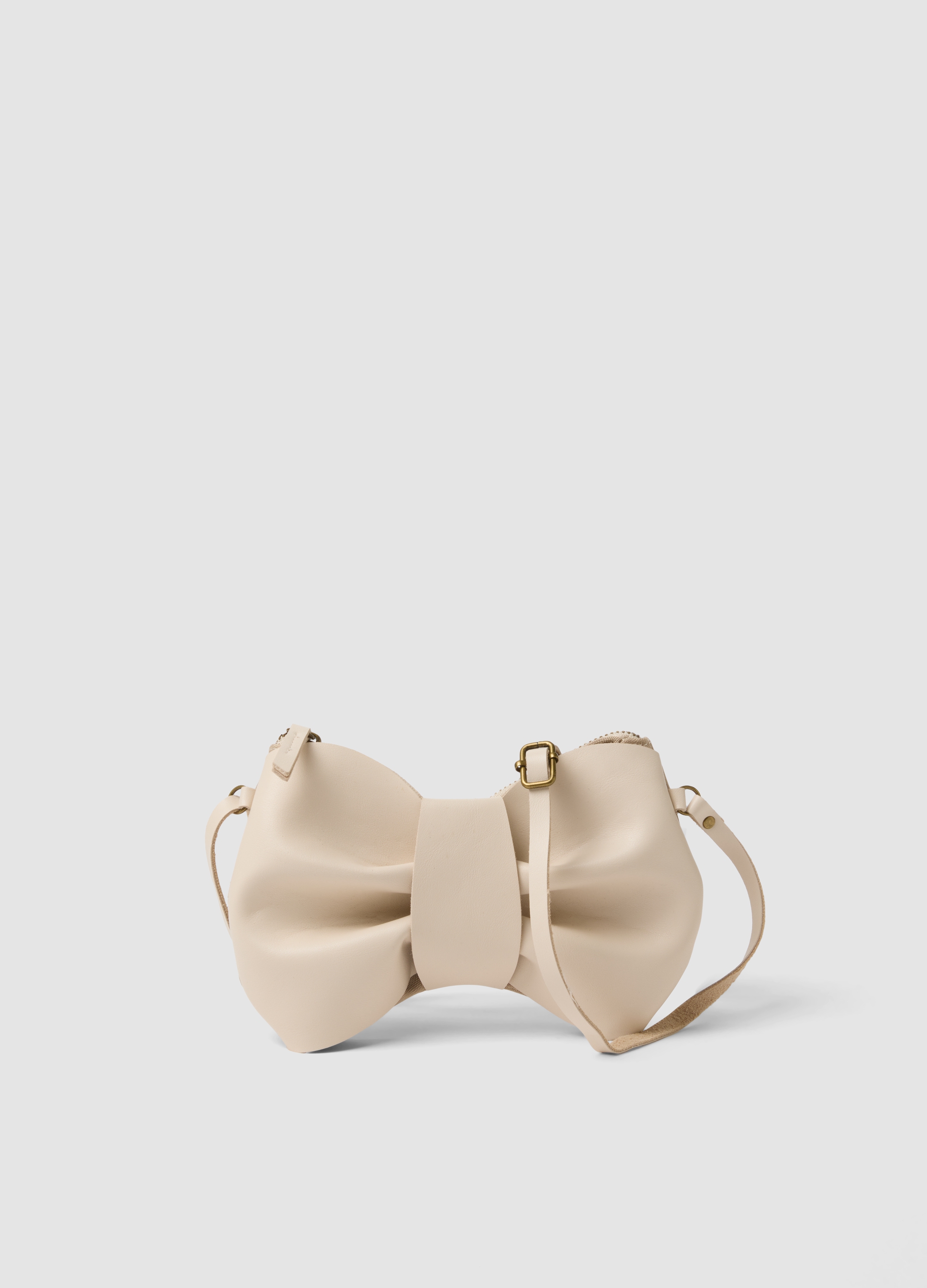 OVS KIDS, Borsa Beige A Tracolla A Forma Fiocco Per Bambina E Ragazza, Beige, Taglia: ONE SIZE