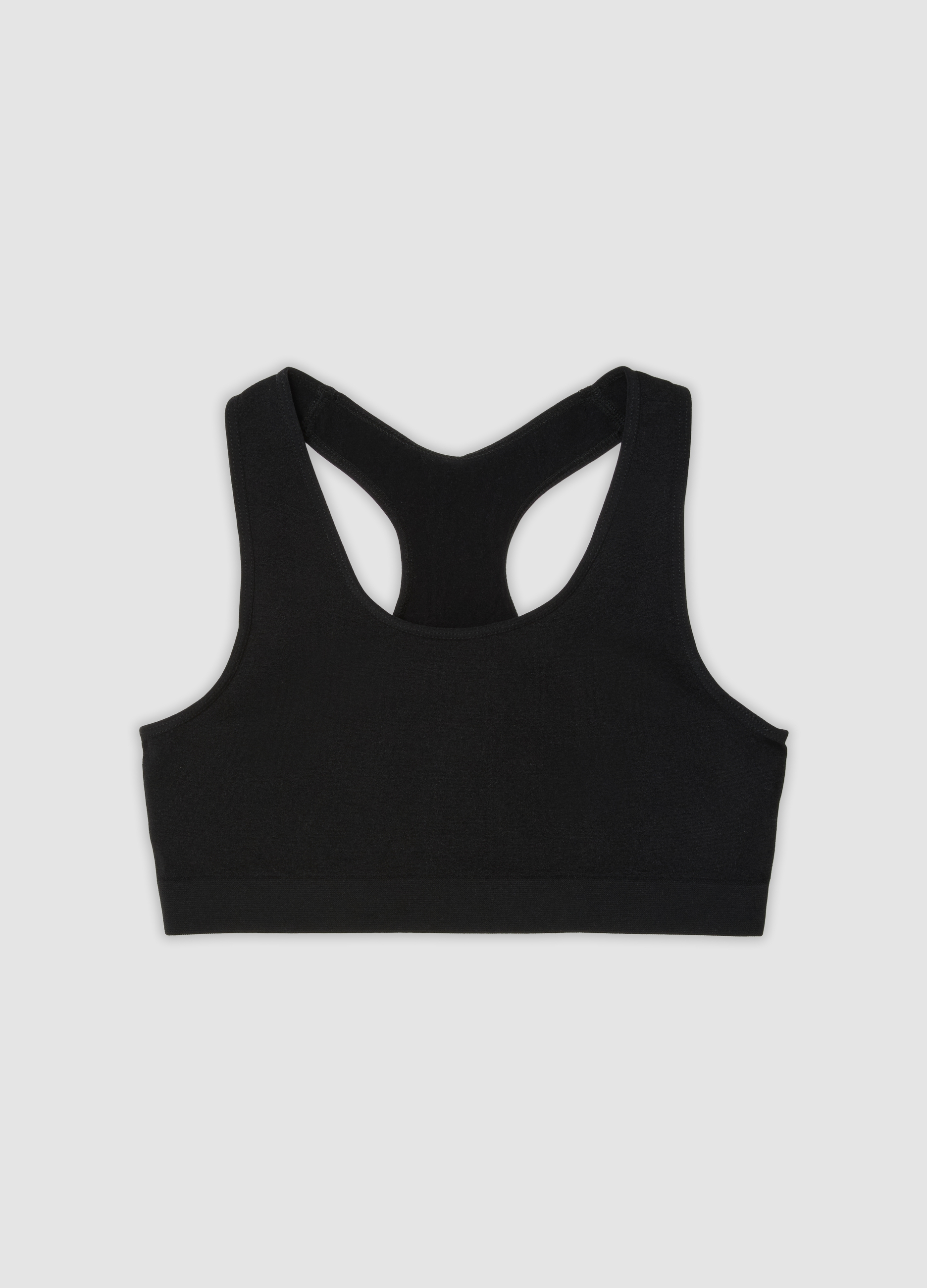 OVS KIDS, Reggiseno Sportivo Nero In Microfibra Elasticizzata Per Ragazza, Bambina, Nero, Taglia: 13/15