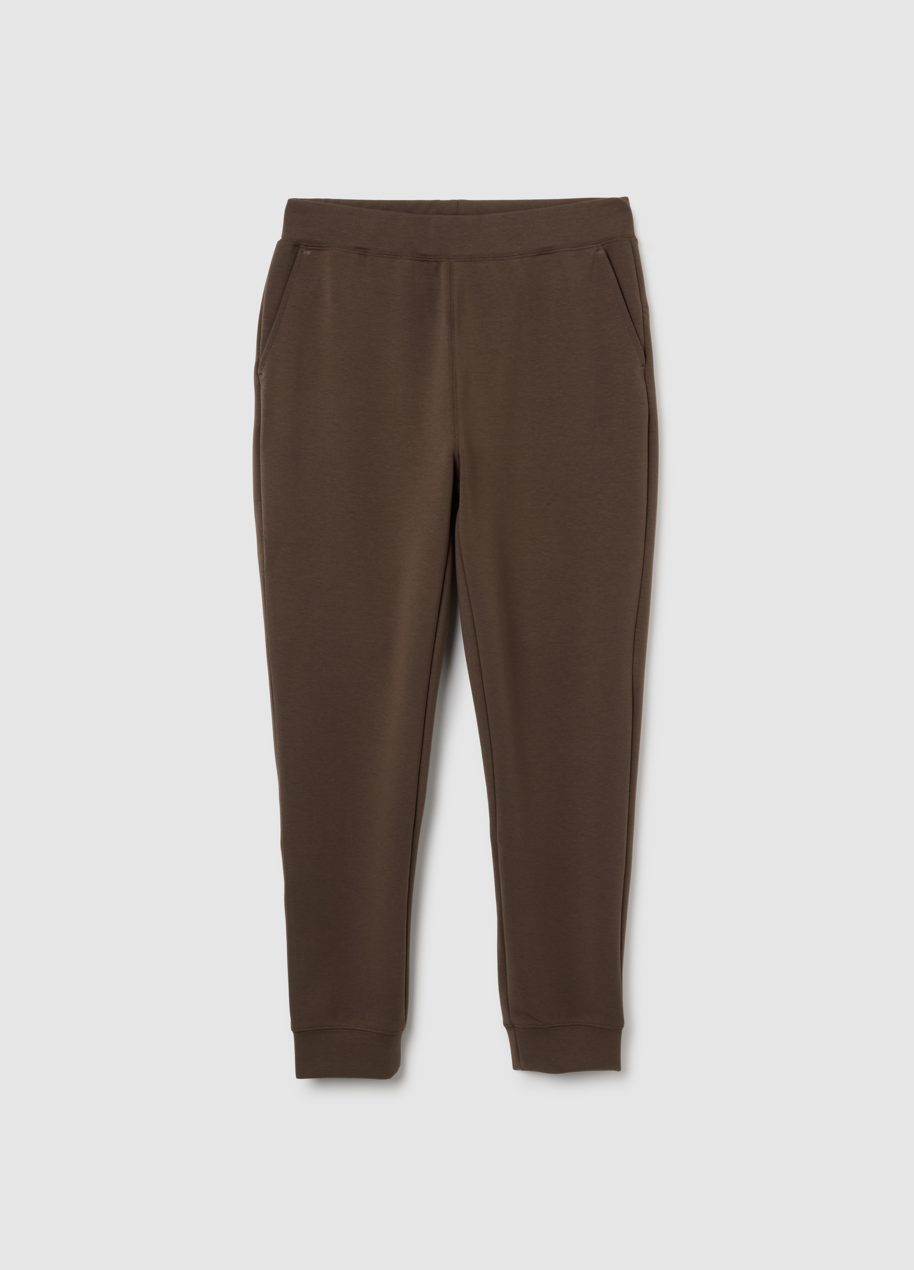Jogger Marrón Regular Fit, Hombre, Marrón oscuro, Talla: XXL
