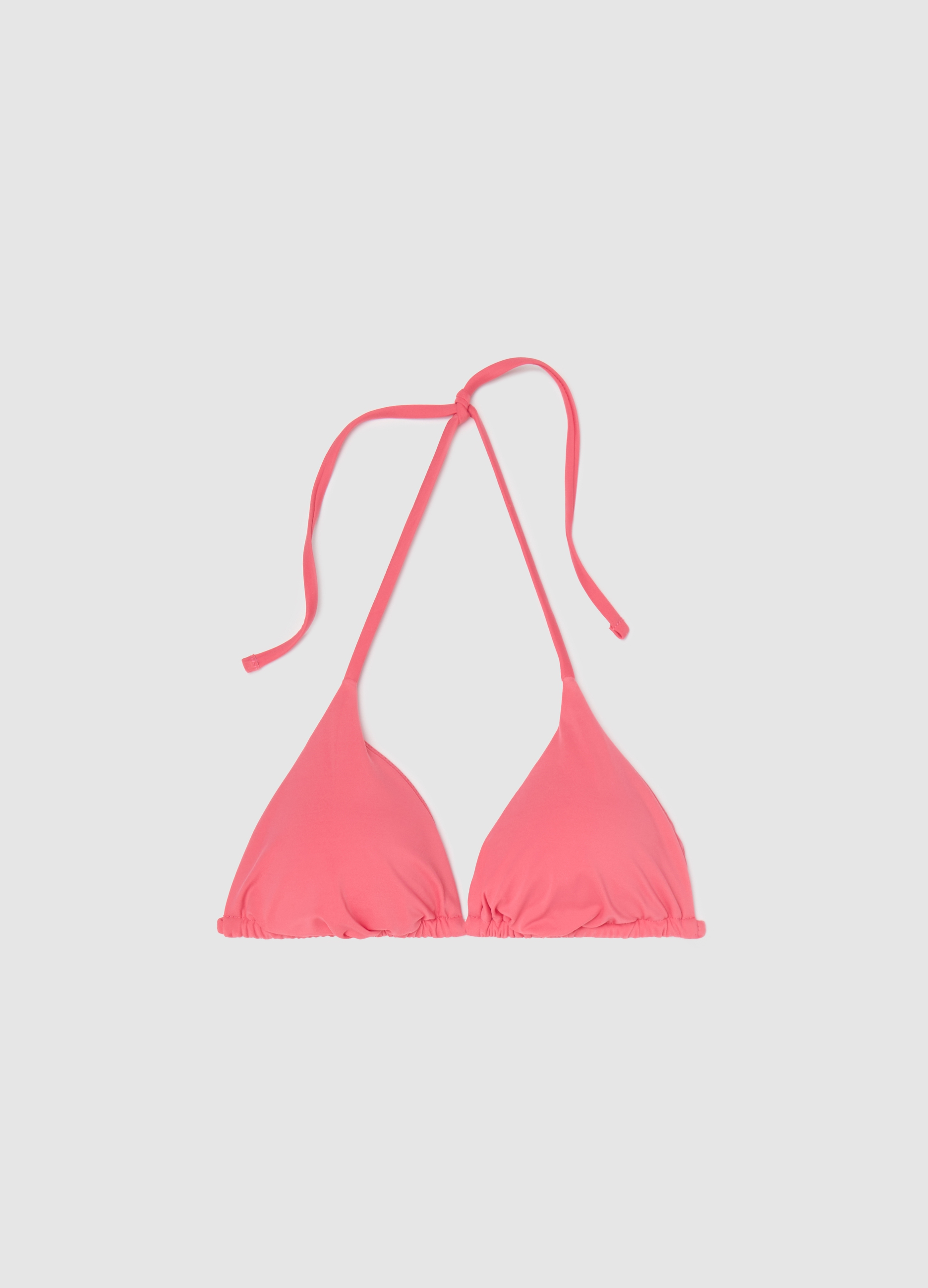 OVS , Top Bikini A Triangolo Rosa Con Laccetti, Donna, Rosa, Taglia: 1