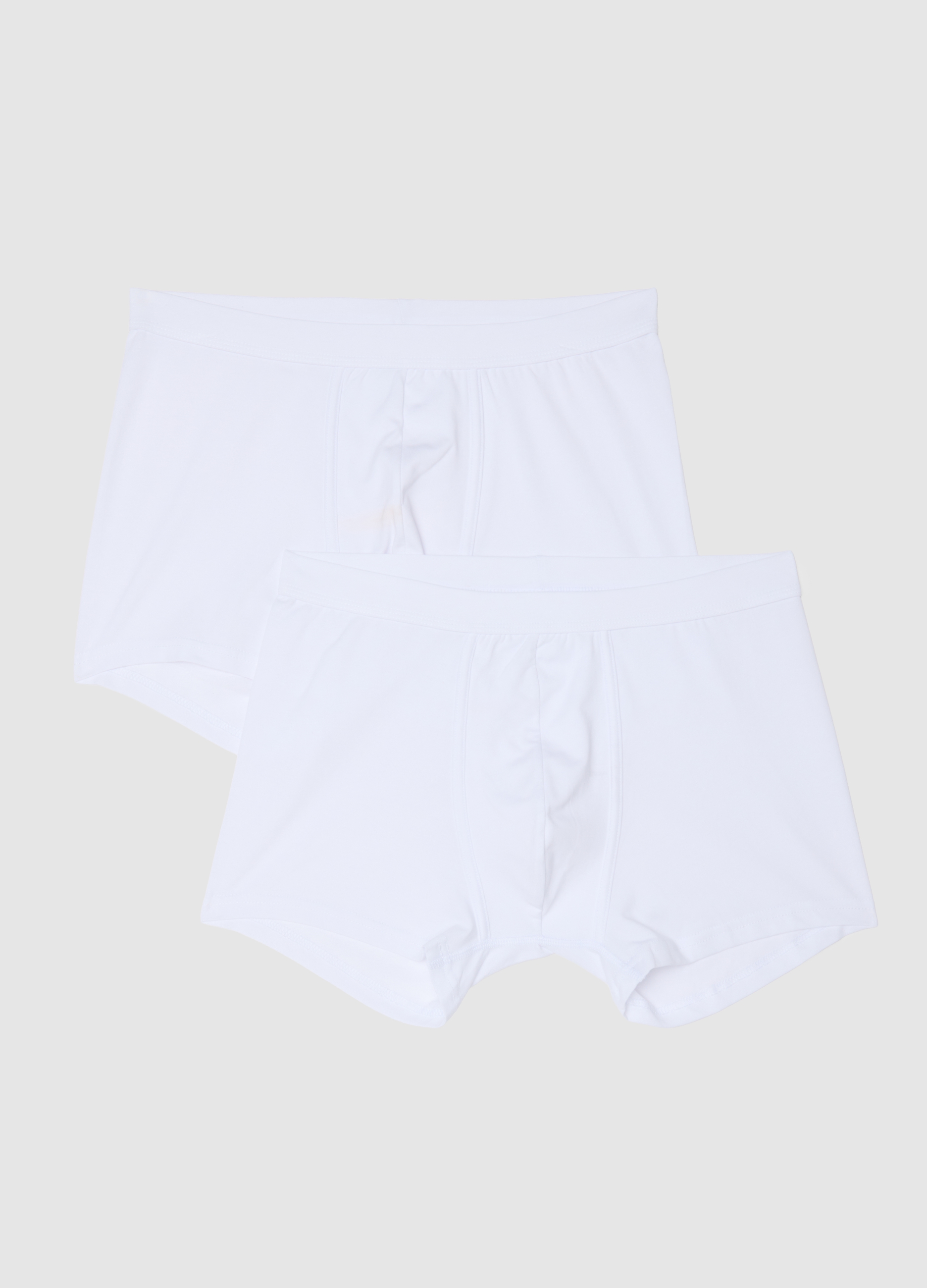 Bipack Boxer In Cotone Elasticizzato Bianchi, Hombre, Blanco óptico, Talla: S