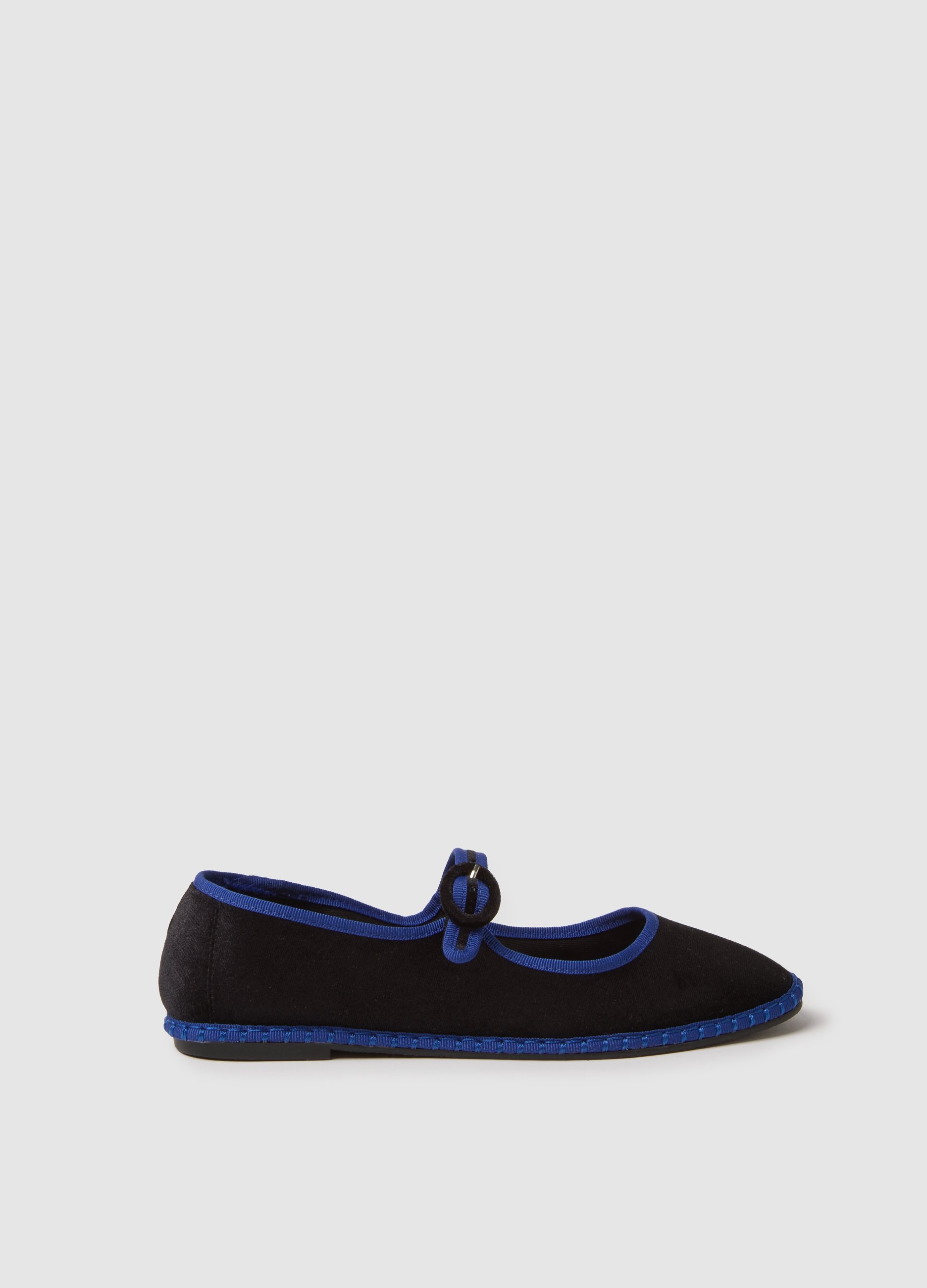 PIOMBO, Friulane Negras Con Bordes Azules, Ajuste Regular, Mujer, Negro/azul, Talla: 41