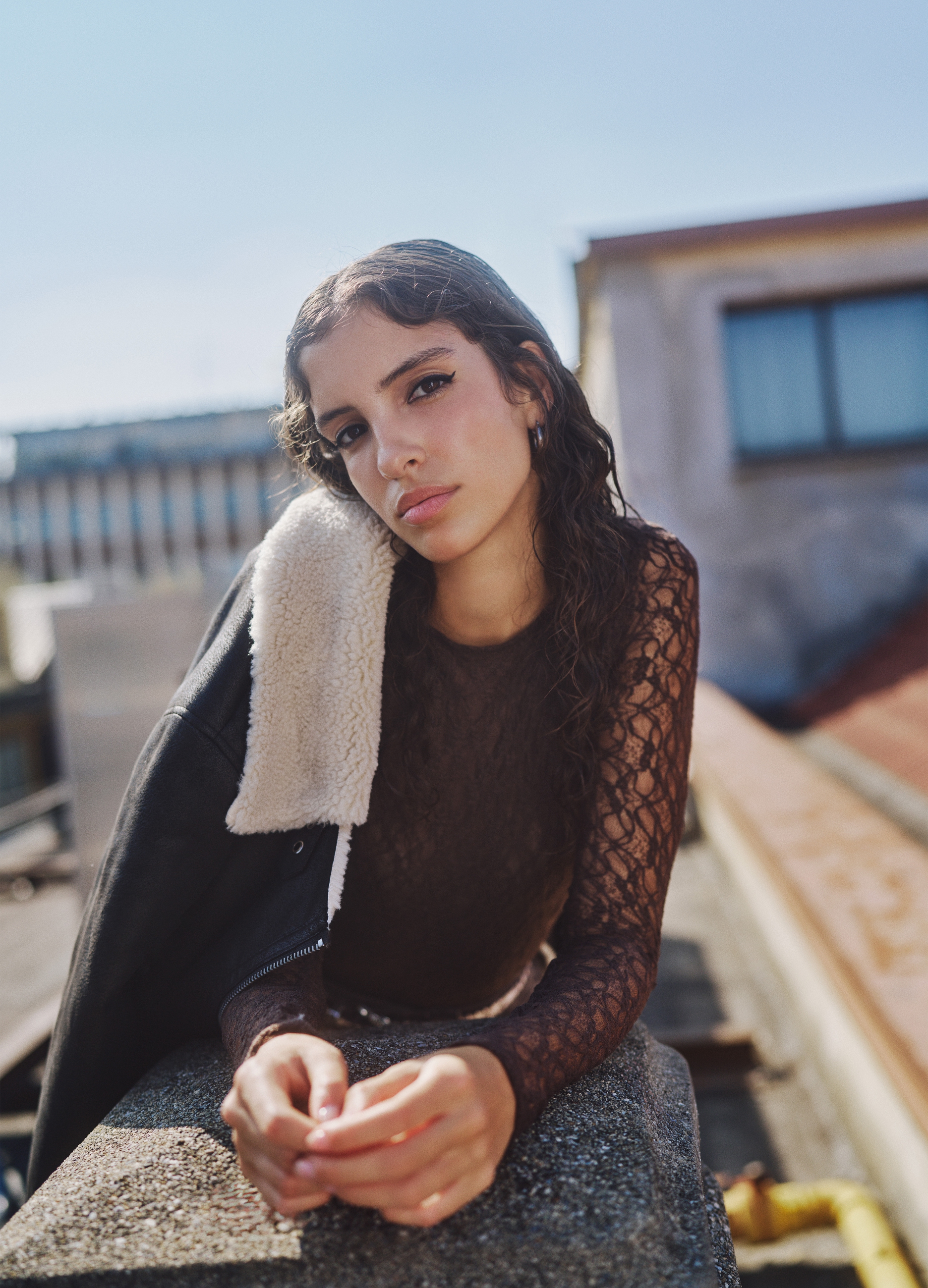 B.ANGEL, Body Marrone In Pizzo, Donna, Marrone, Taglia: M