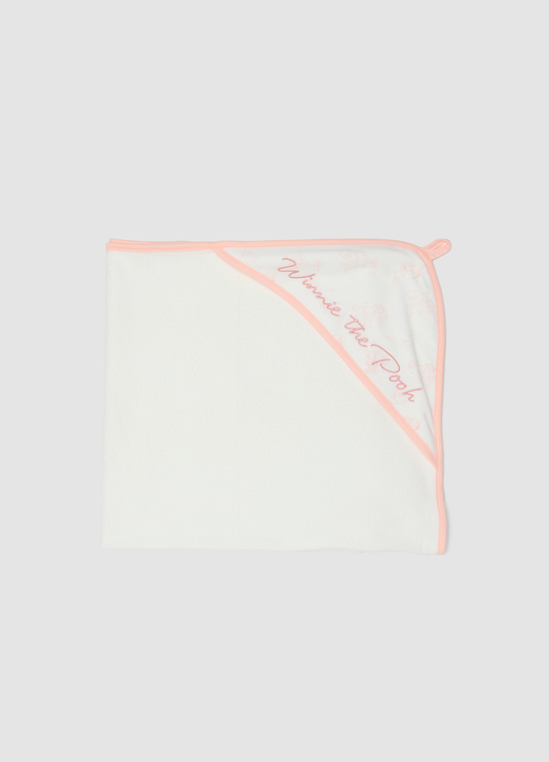 FAGOTTINO, Albornoz Blanco Para Bebé Niña De Mezcla De Algodón Orgánico Con Winnie The Pooh, Bebé Niña, Blanco roto, Talla: FASUL