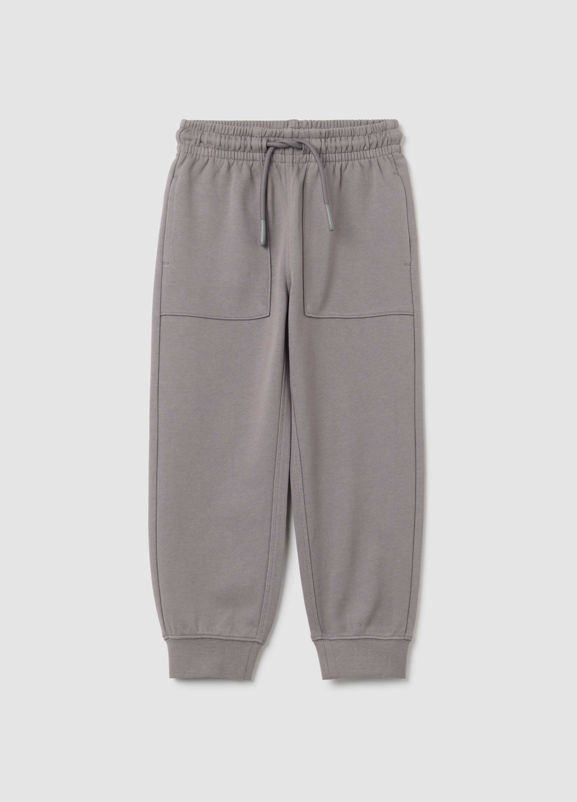 OVS, Jogger Da Bambino In Puro Cotone Grigio Regular Fit, Junge, Hellgrau, Größe: 3-4