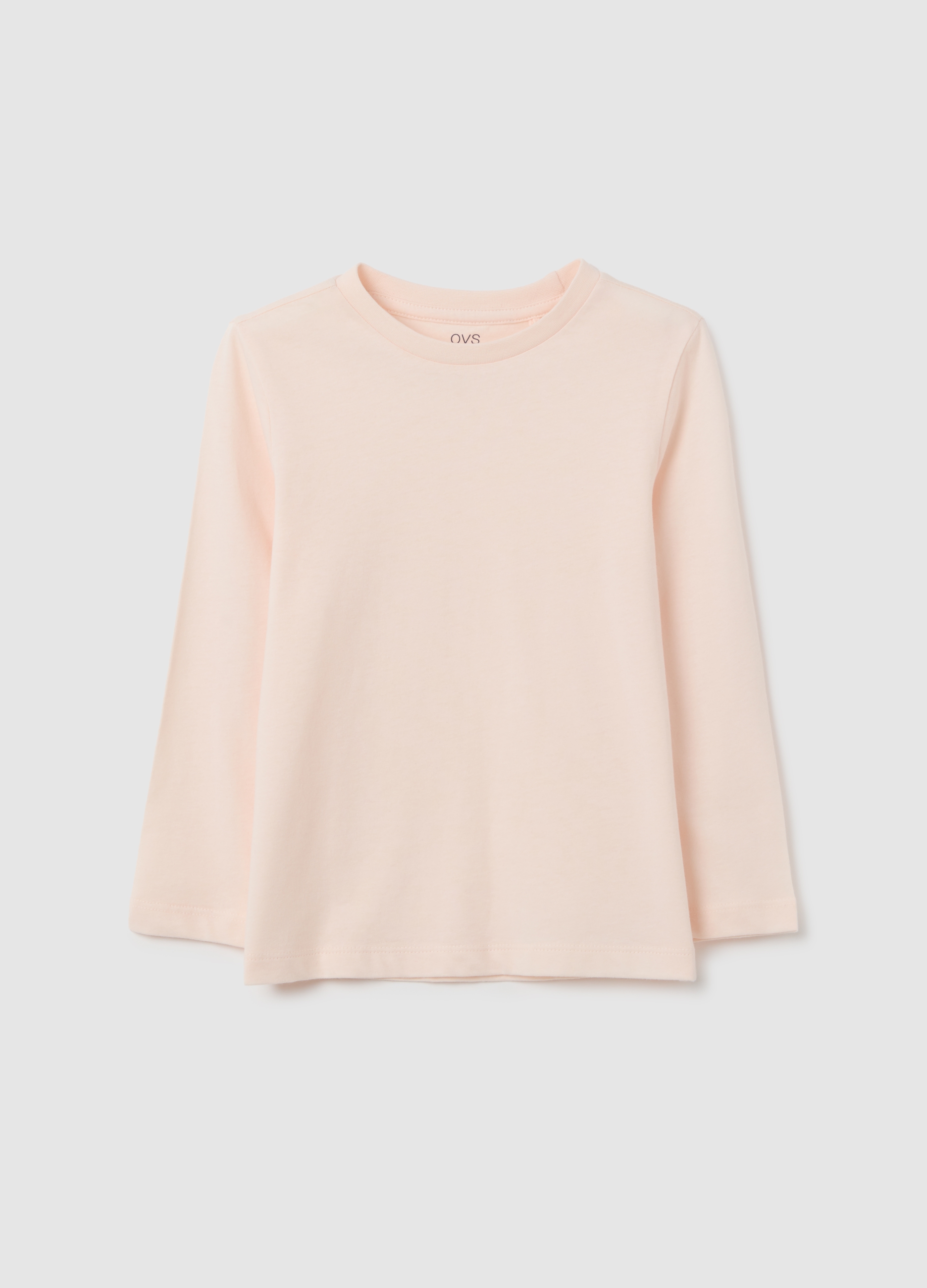 Jersey Rosa De Algodón Puro Regular Fit Para Niña, Niña, Rosa Claro, Talla: 3-4