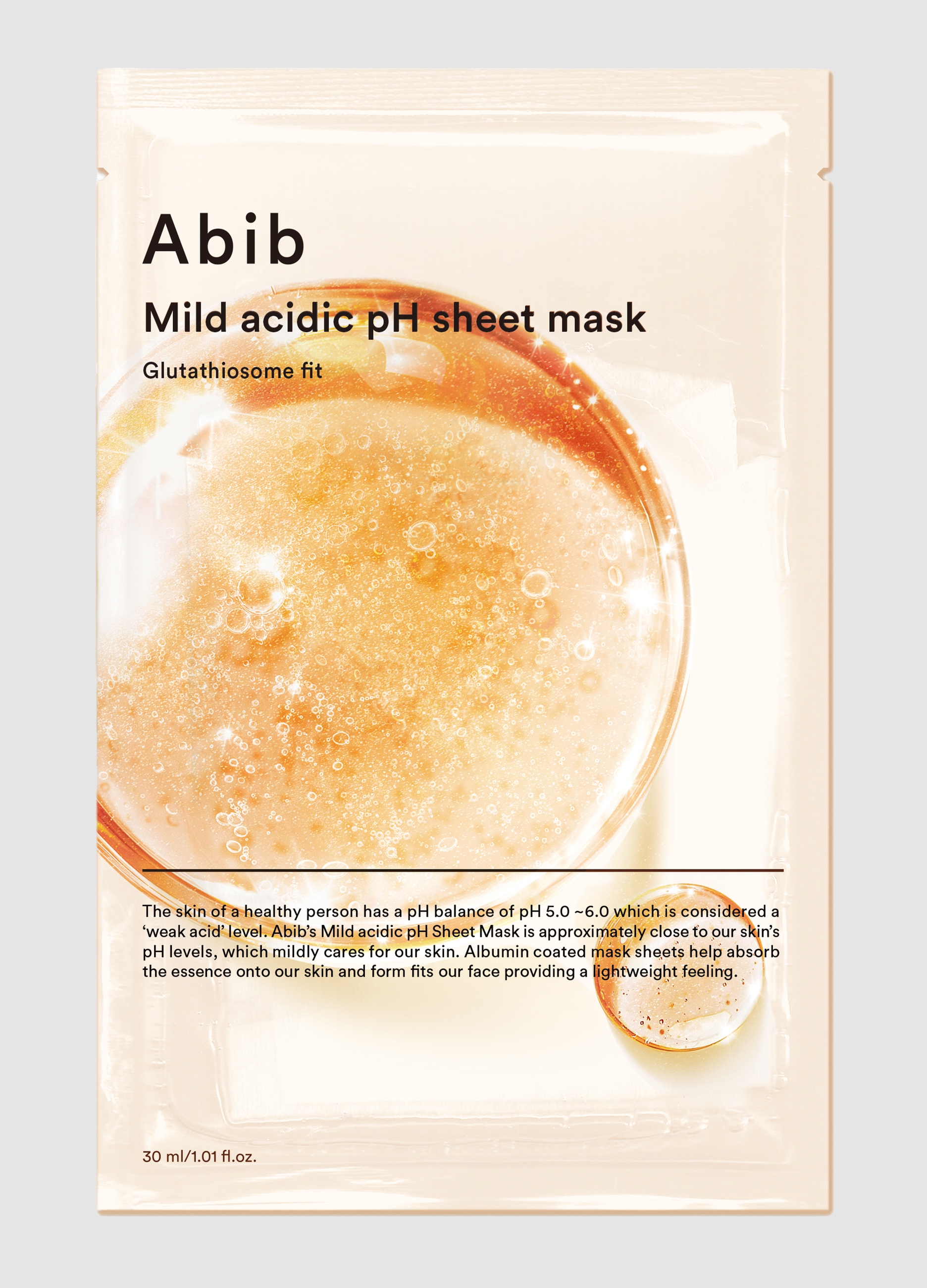 OVS, Abib Mild Acidic Ph Maschera Glutathiosome Fit 30ml - Skincare Coreana, Donna, Bianco, Taglia: FASUL