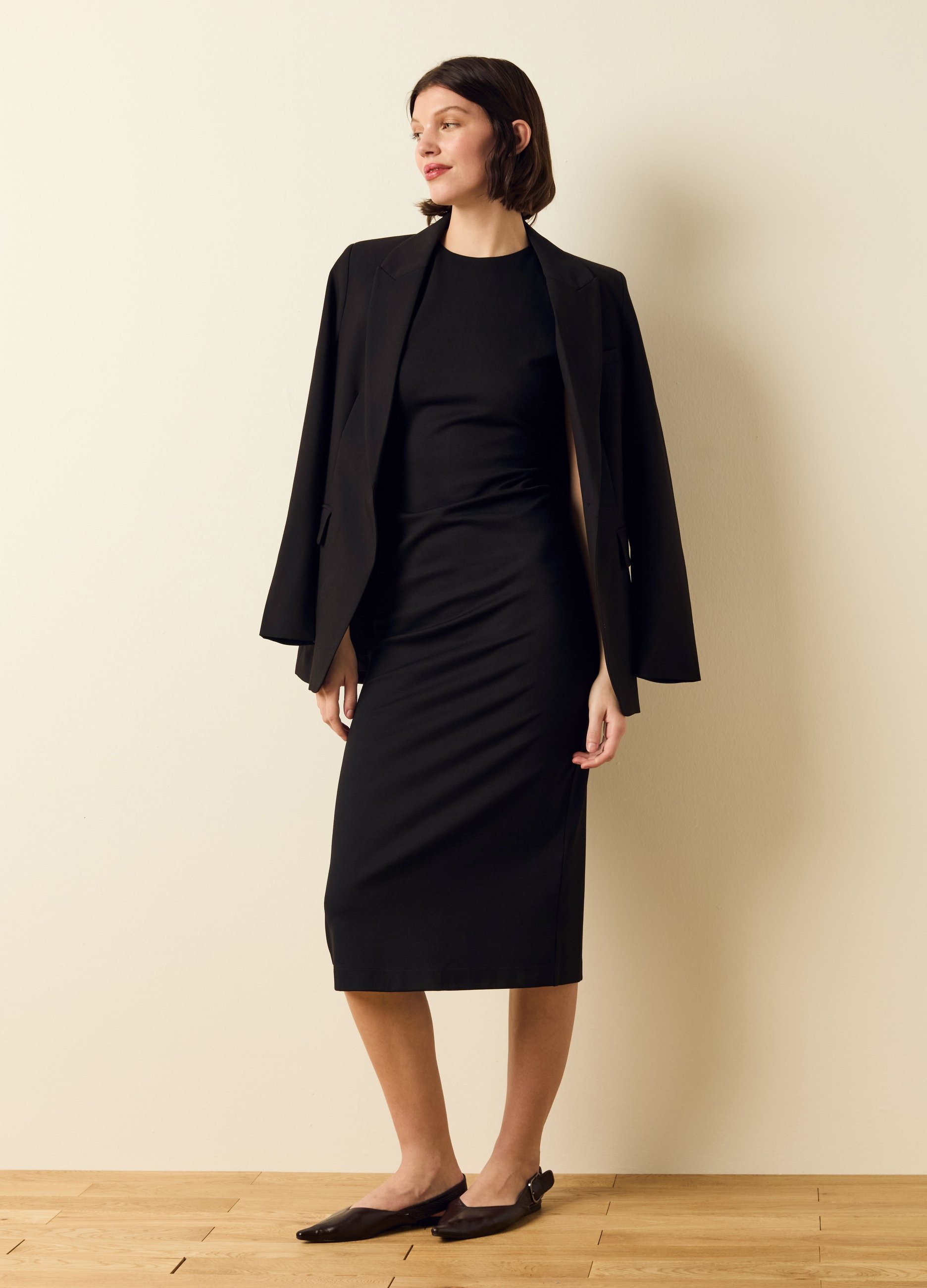 OVS, Vestito Midi Smanicato, Donna, Nero, Taglia: XS