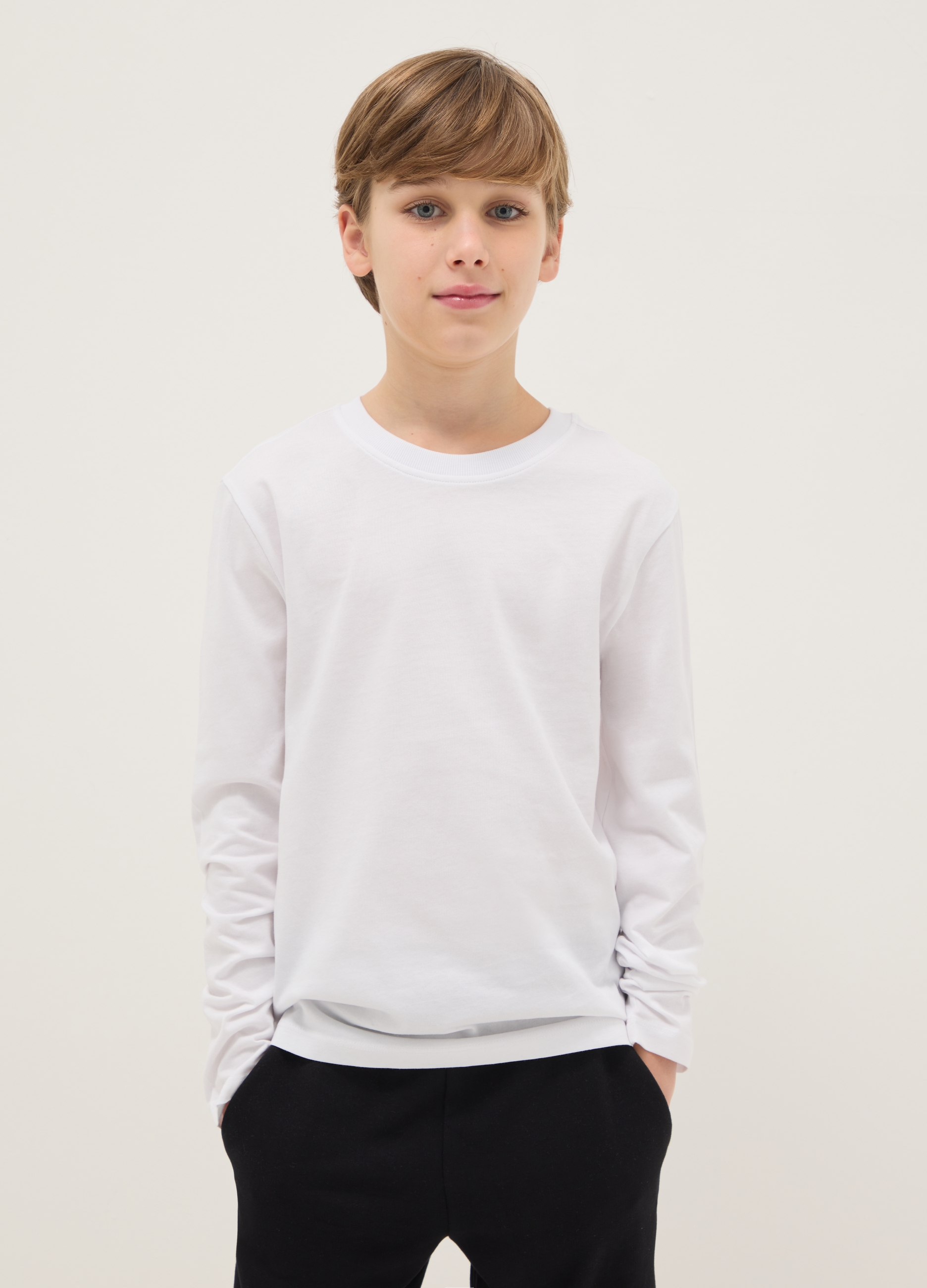 OVS KIDS, Camiseta Blanca De Puro Algodón De Ajuste Regular Para Niños, Niño, Blanco óptico, Talla: 11-12