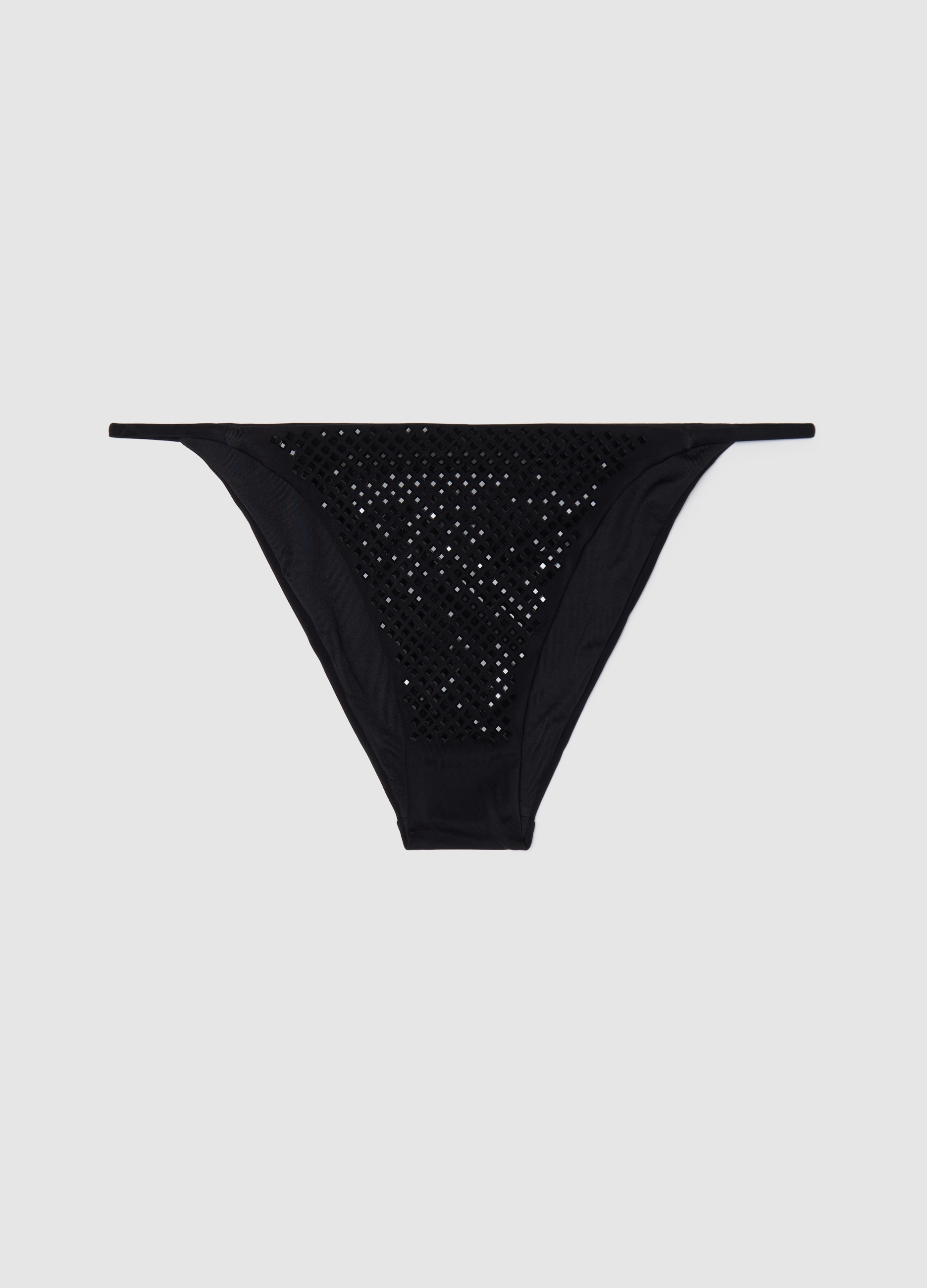 OVS , Slip Bikini Da Donna Con Borchiette, Nero, Taglia: 3