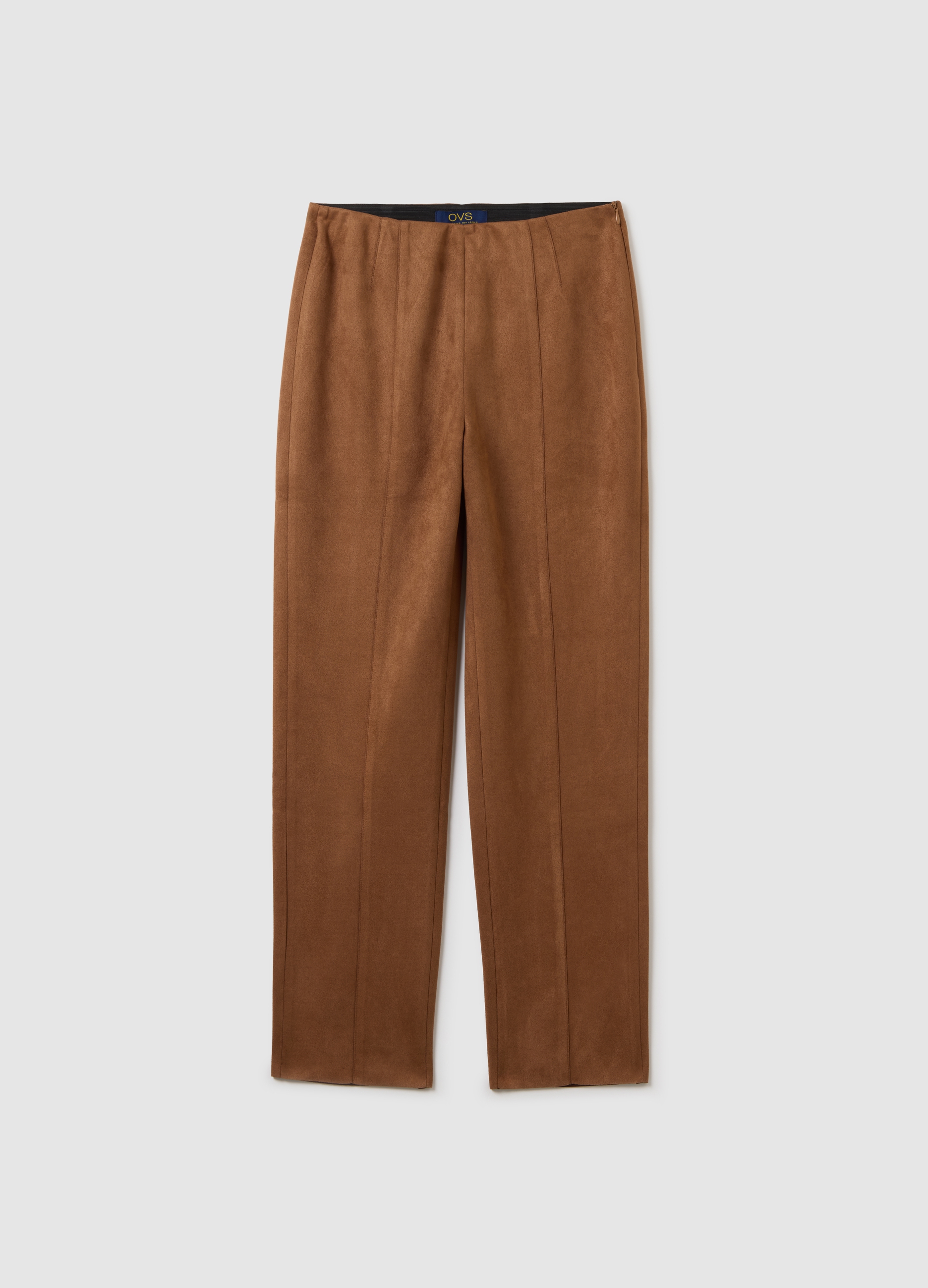 Leggings Ajustados Marrones, Mujer, Marrón claro, Talla: 34