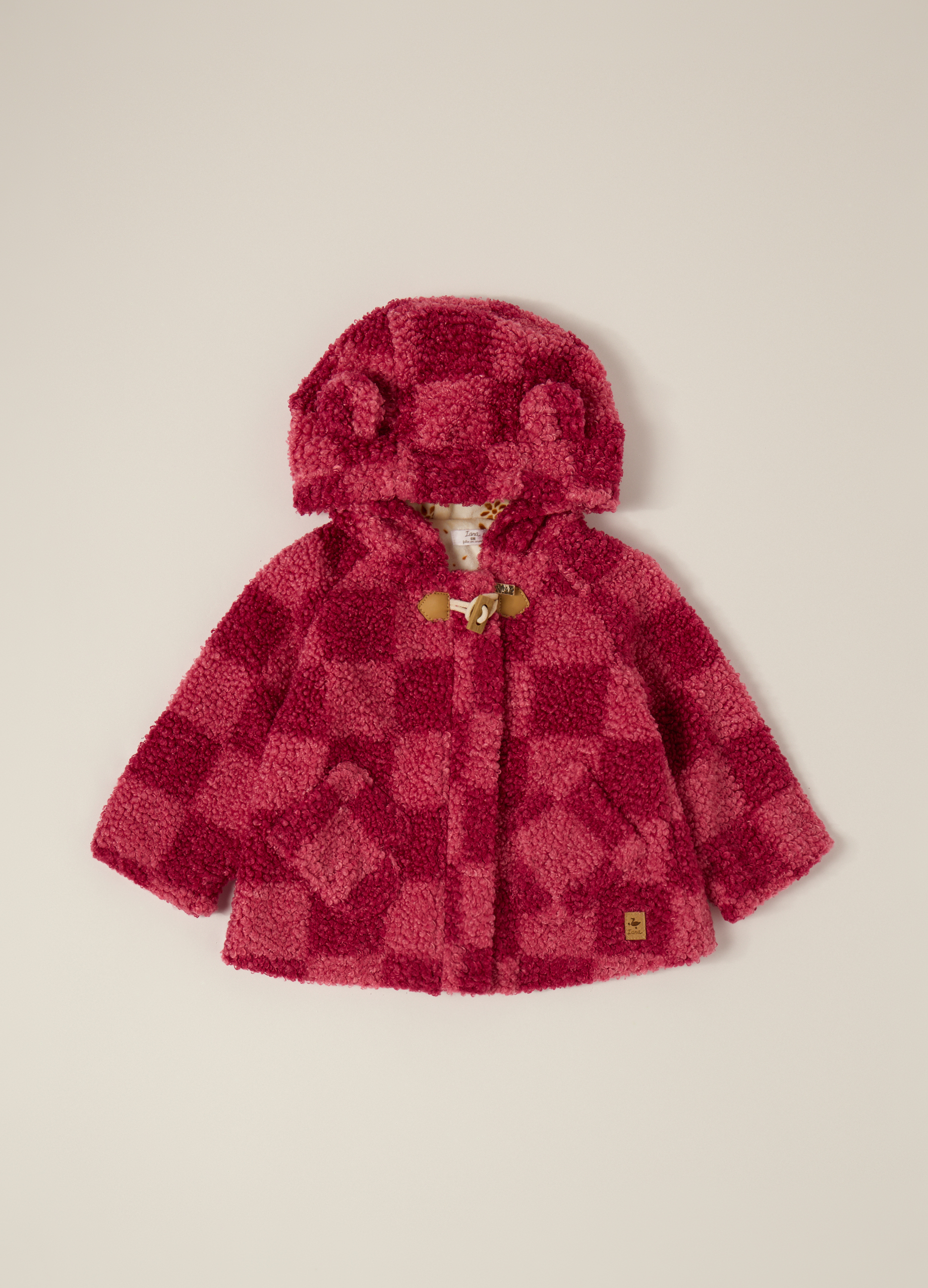 IANA, Giacca Rosa In Sherpa Per Neonata, Rosa, Taglia: 9