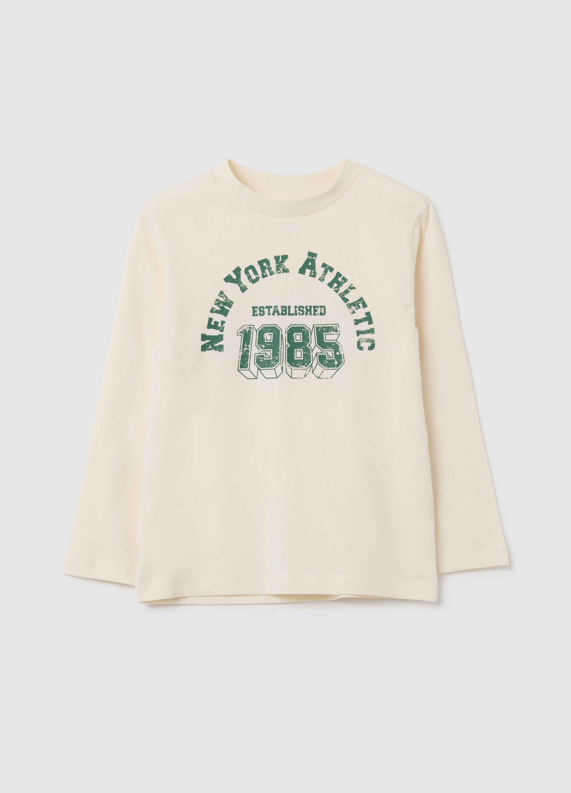 OVS KIDS, Suéter Infantil Beige En Puro Algodón Corte Regular, Niño, Beige Claro, Talla: 8-9