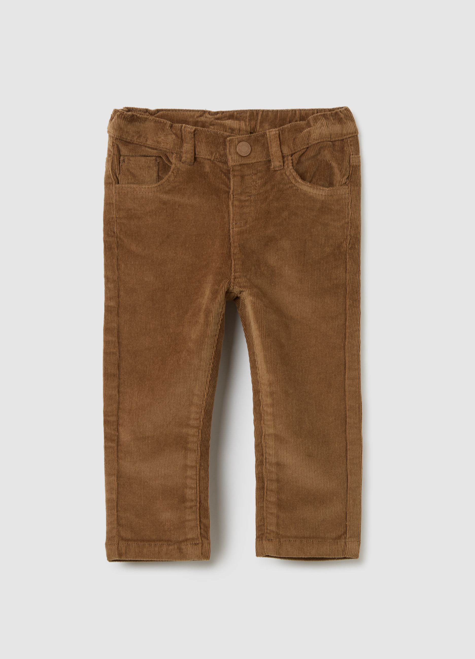 Pantaloni Da Bambino In Cotone E Velluto Marroni, Niño, Marrón claro, Talla: 24-30