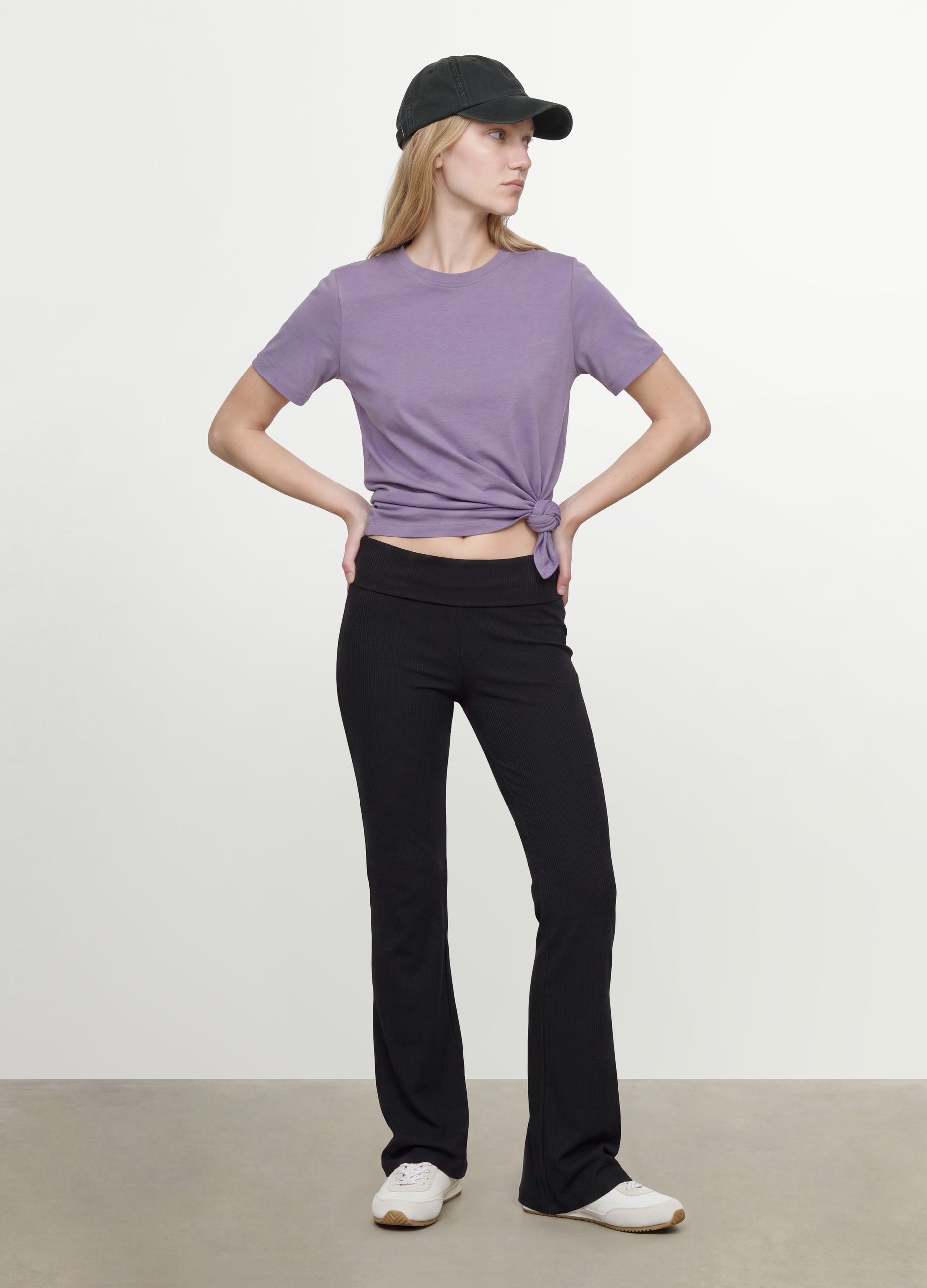 OVS, T-shirt Viola In Puro Cotone Organico A Girocollo Regular Fit, Donna, Viola, Taglia: XS