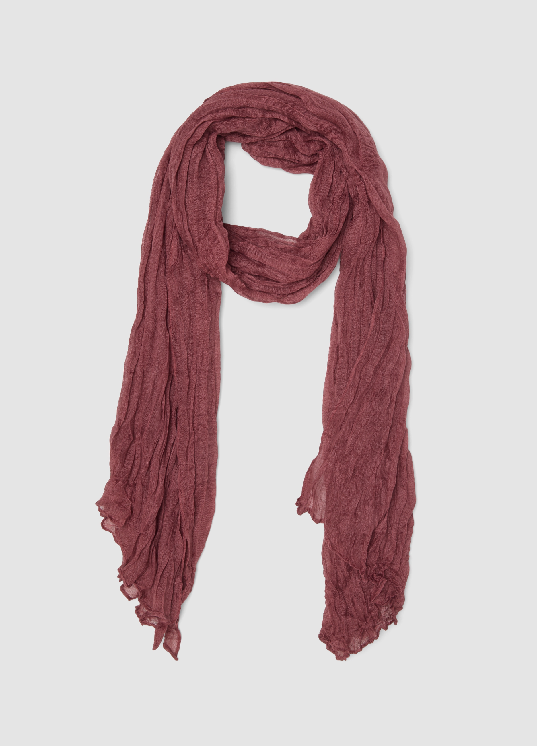 OVS, Sciarpa Rosa Effetto Stropicciato Semitrasparente, Donna, Rosa, Taglia: ONE SIZE