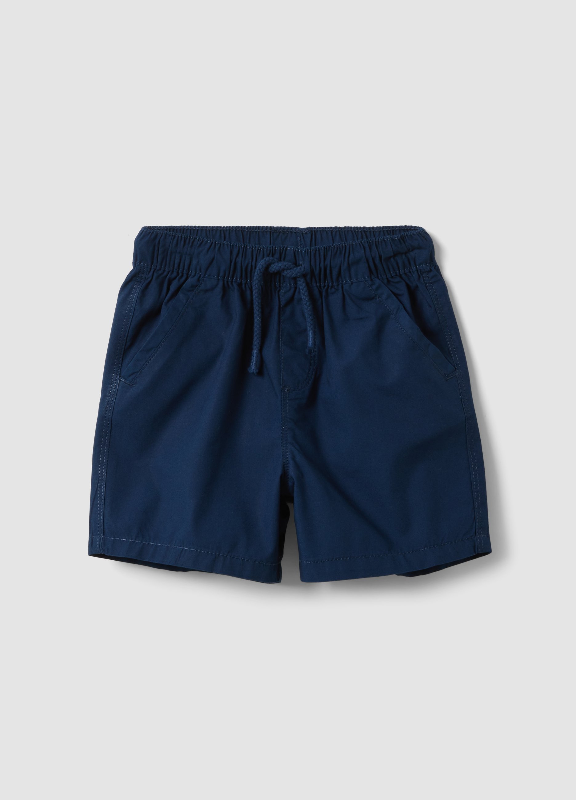 FAGOTTINO, Short Azul De Algodón Puro Con Cintura Elástica, Niño, Azul, Talla: 12-18