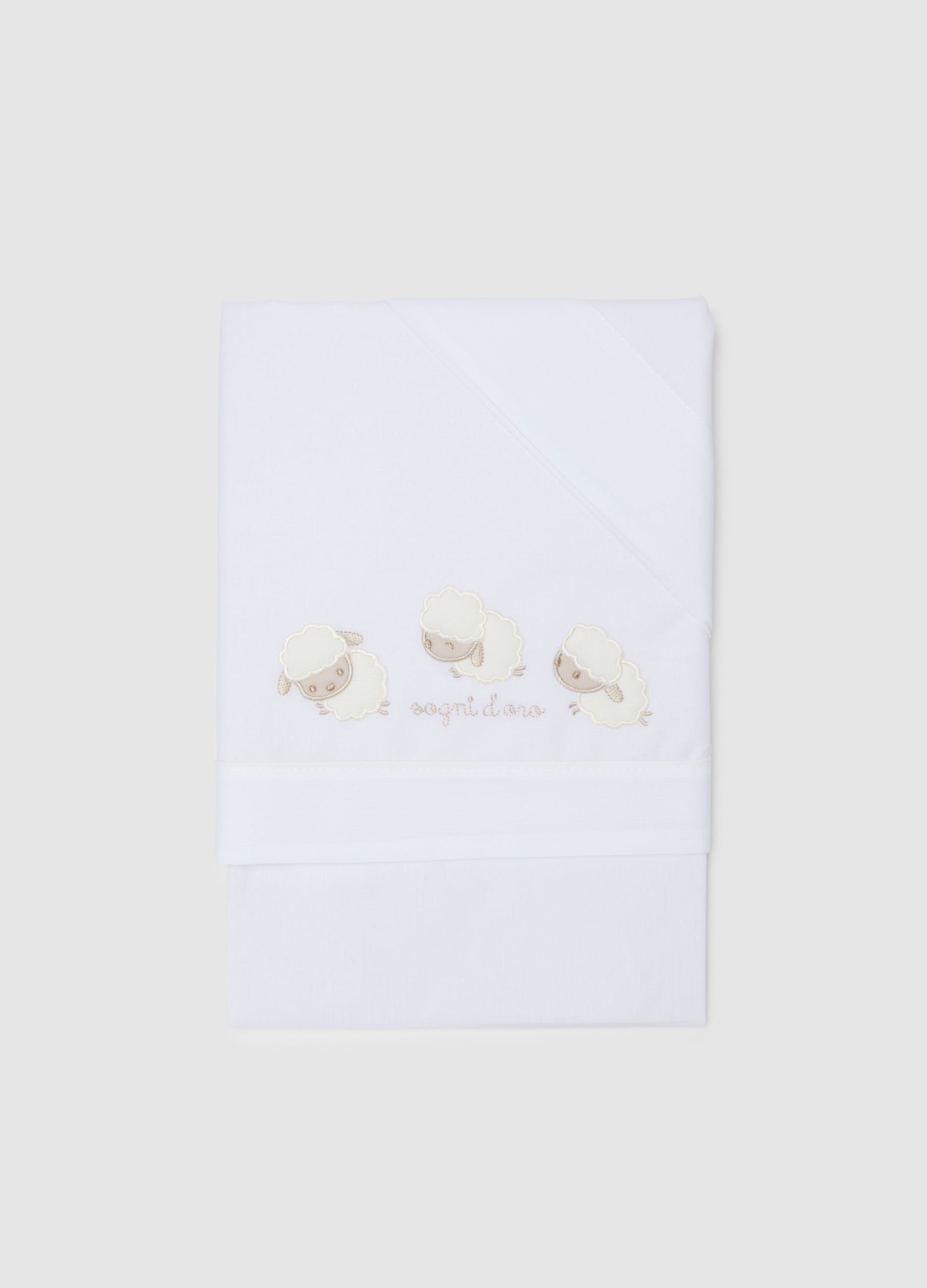 Sábana De Cuna Blanca De Algodón, Unisex, Blanco, Talla: FASUL