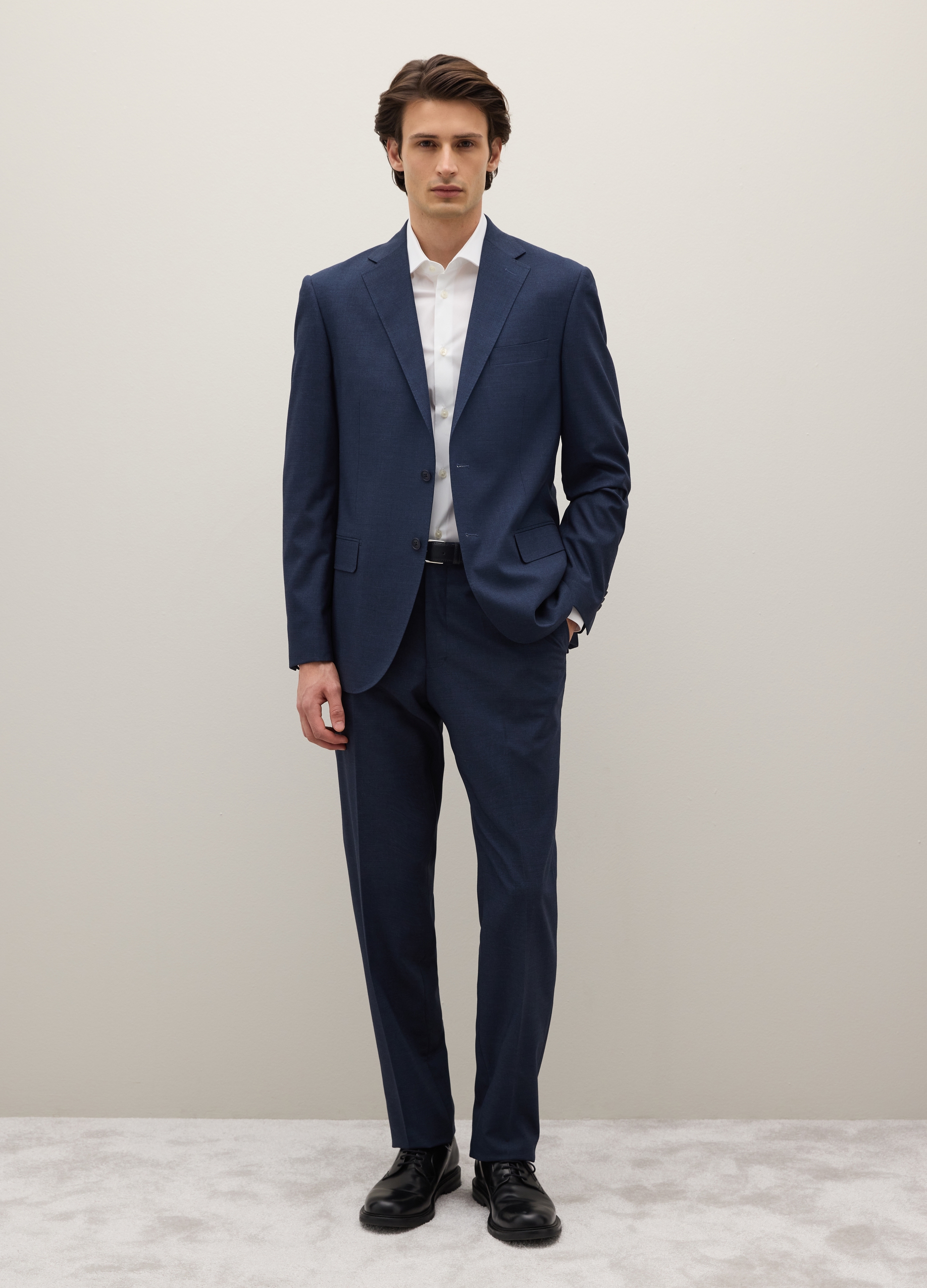 PIOMBO, Abito Blu In Misto Viscosa Regular Fit, Uomo, Blu, Taglia: 46