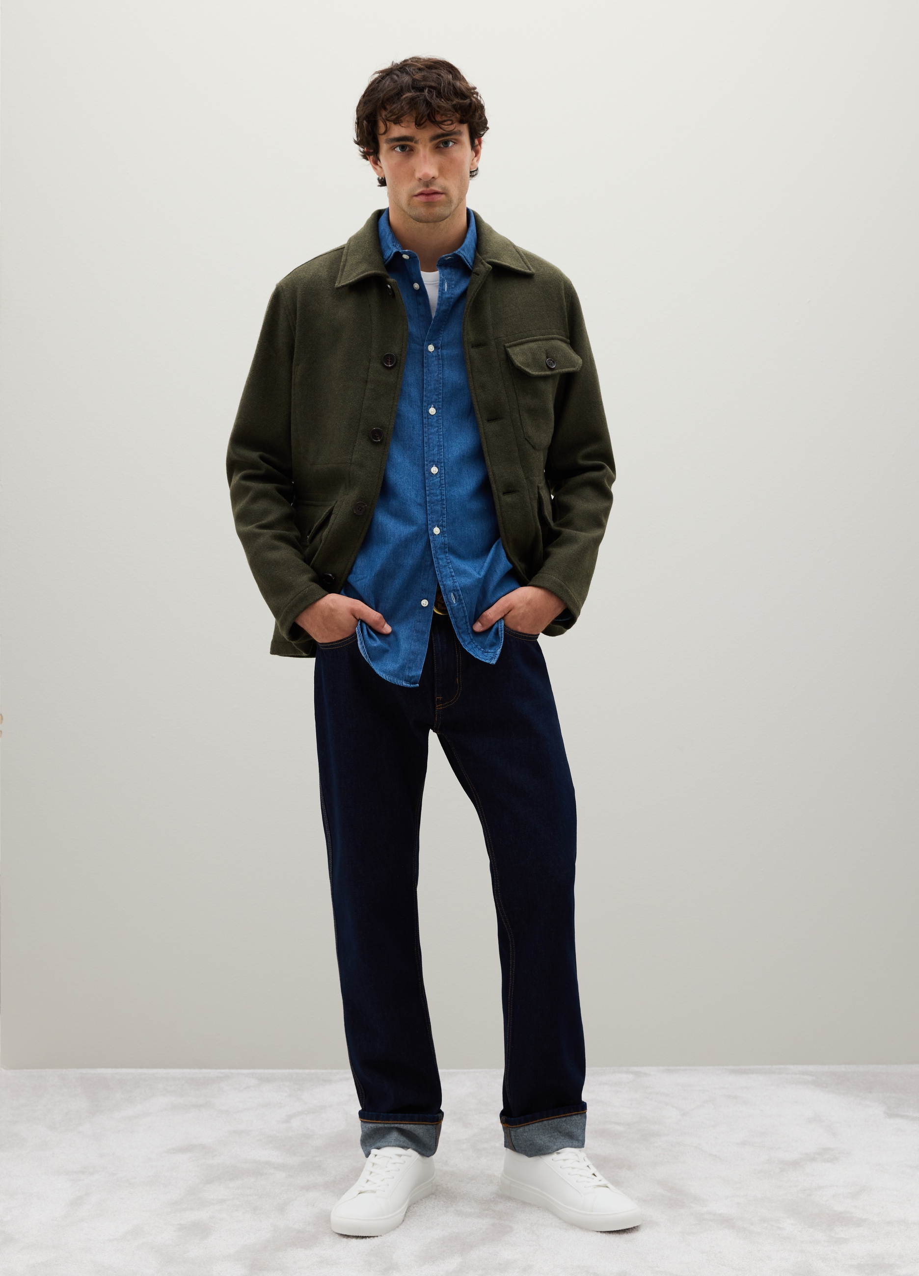 OVS, Vaqueros Azul De Algodón Puro Con Ajuste Regular, Hombre, Azul suave, Talla: 52