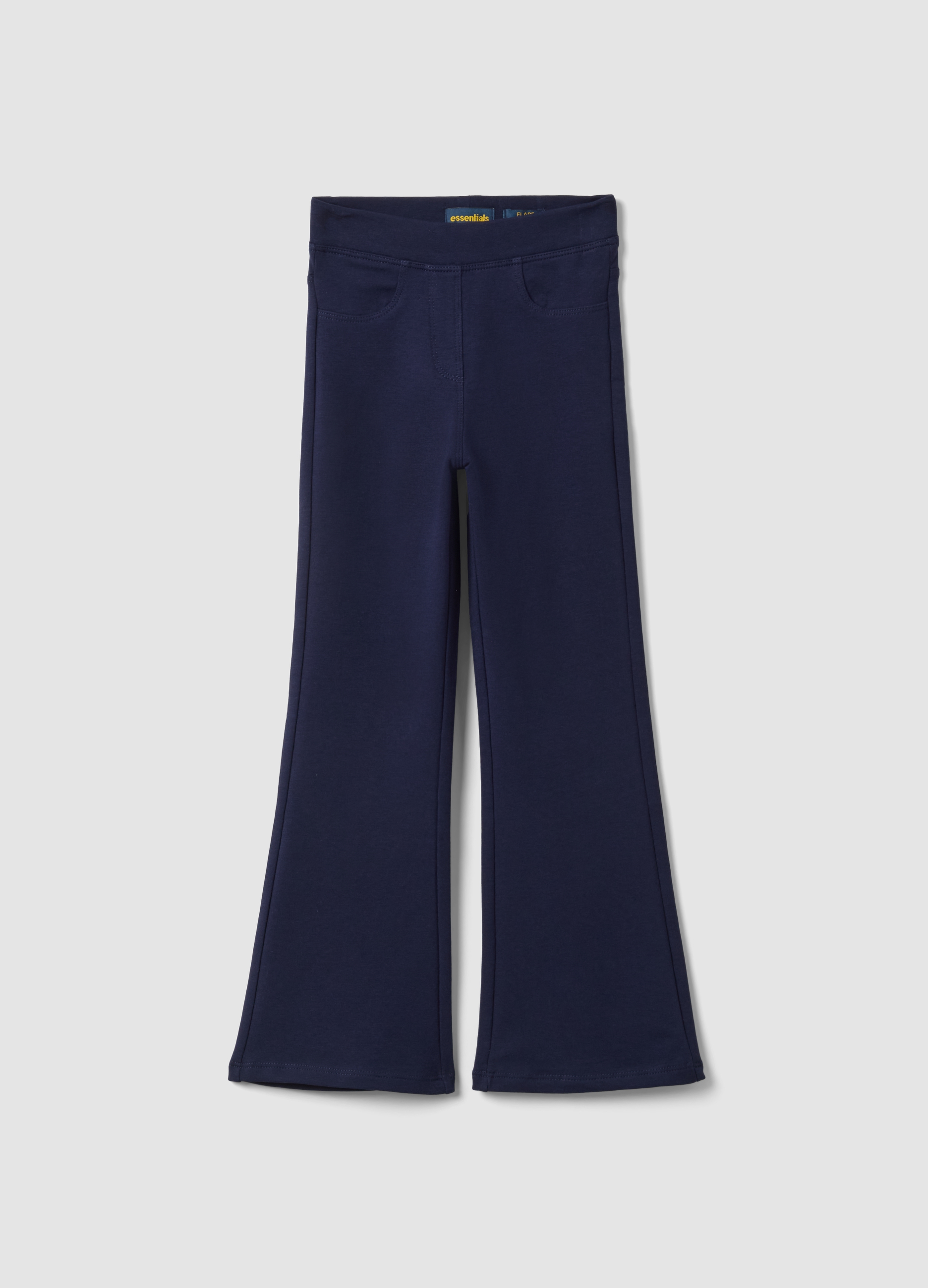 OVS KIDS, Pantaloni Flare Blu In Cotone Organico, Bambina, Blu, Taglia: 6-7