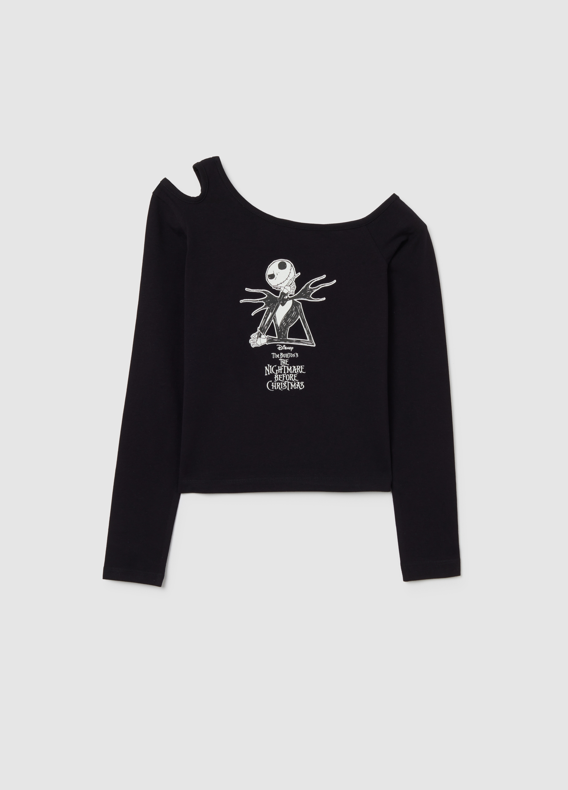 OVS KIDS, Camiseta Negra De Algodón Elástico Regular Fit Para Niñas Con Escote De Barco, Niña, Gunmetal, Talla: 11-12