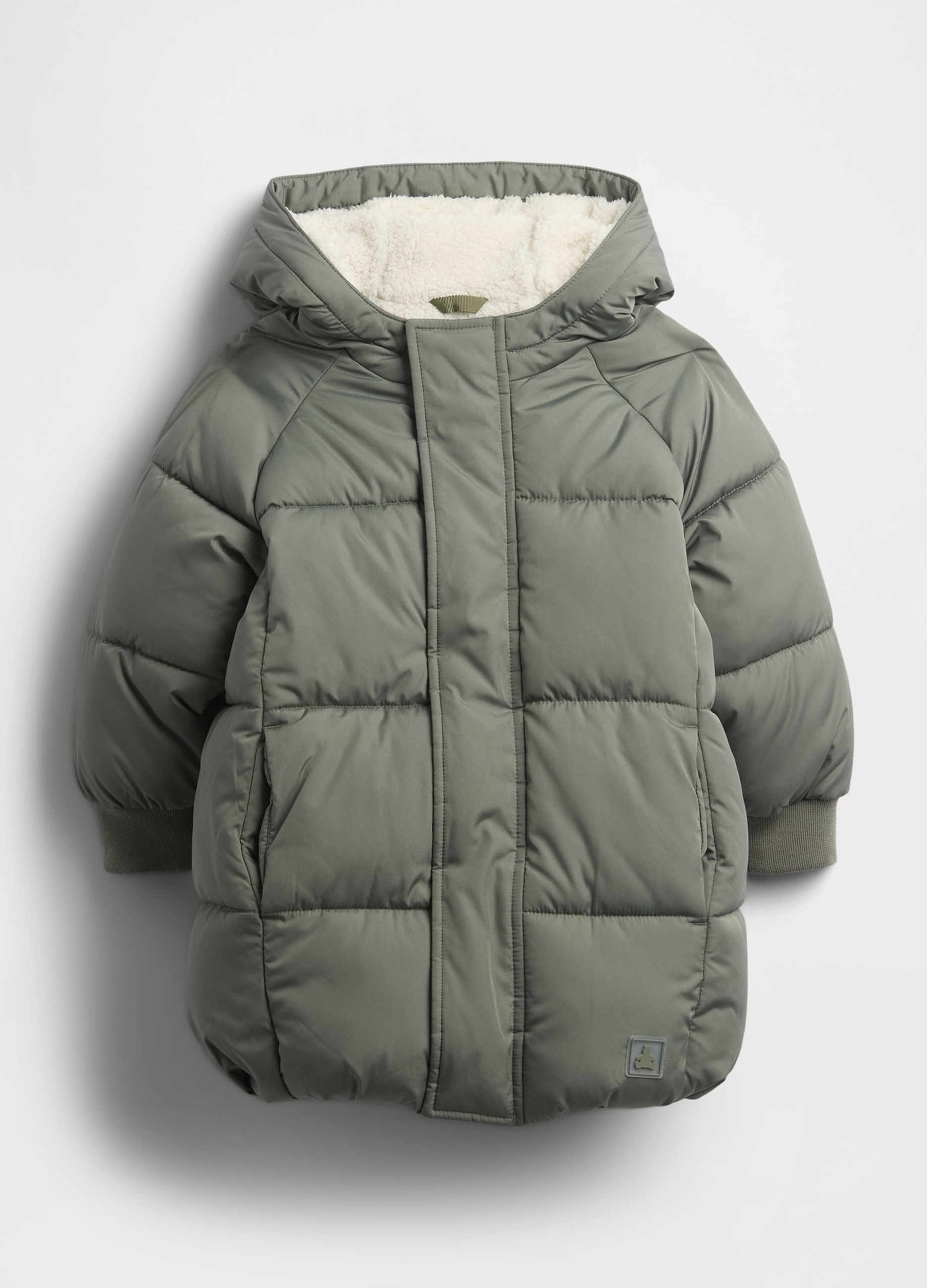GAP KIDS, Giaccone Imbottito Con Cappuccio, Bambino, Verde, Taglia: 12-18M/74-79