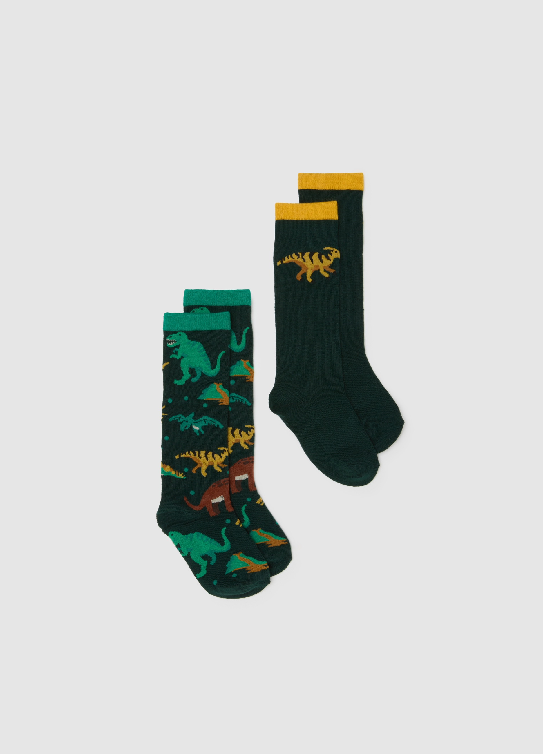 OVS KIDS, Bipack Calze Lunghe Da Bambino In Misto Cotone Multicolor, Multicolor, Taglia: 31/33