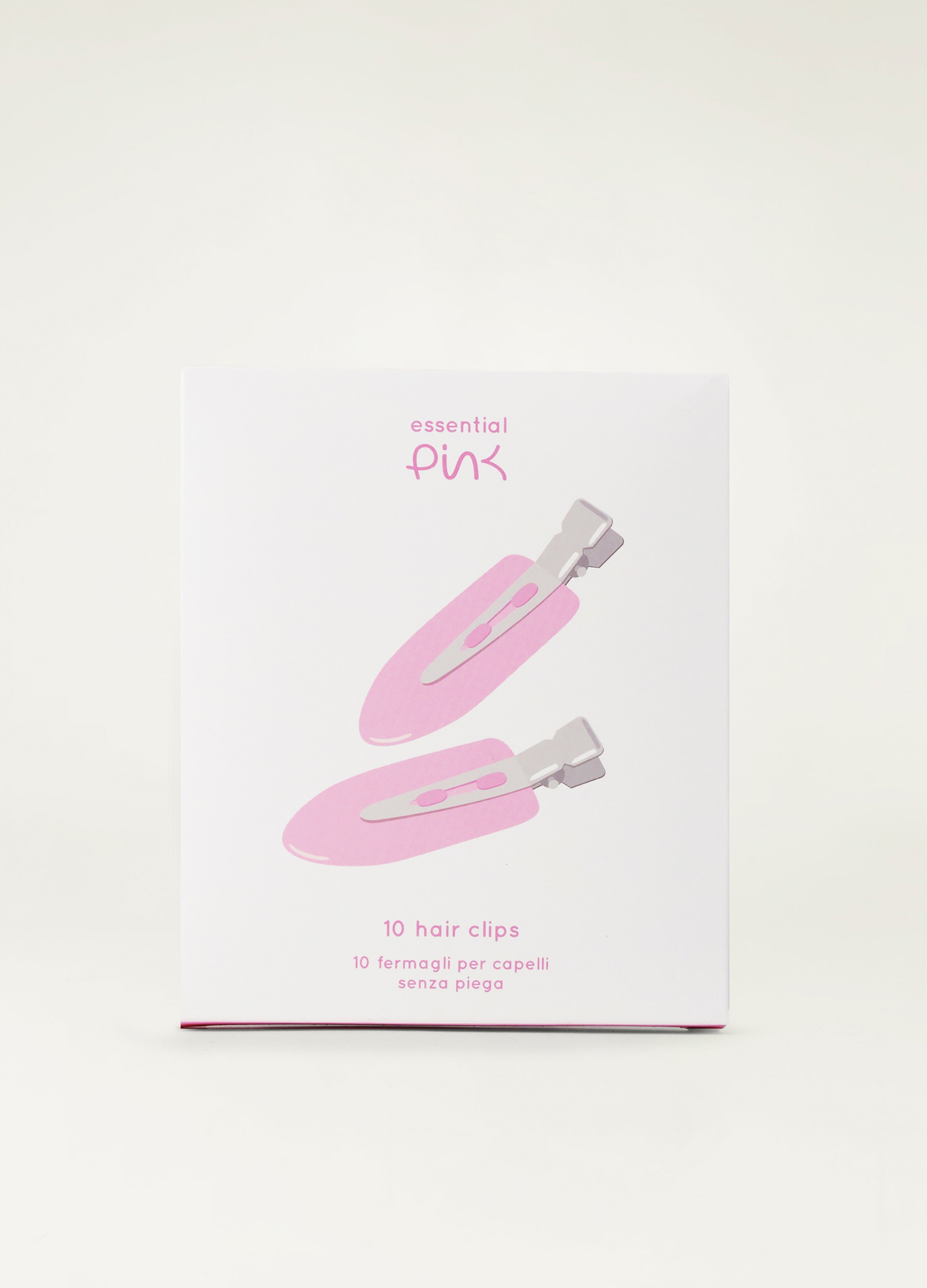 ESSENTIAL PINK, Hair Clips 10pz, Donna, Bianco, Taglia: FASUL