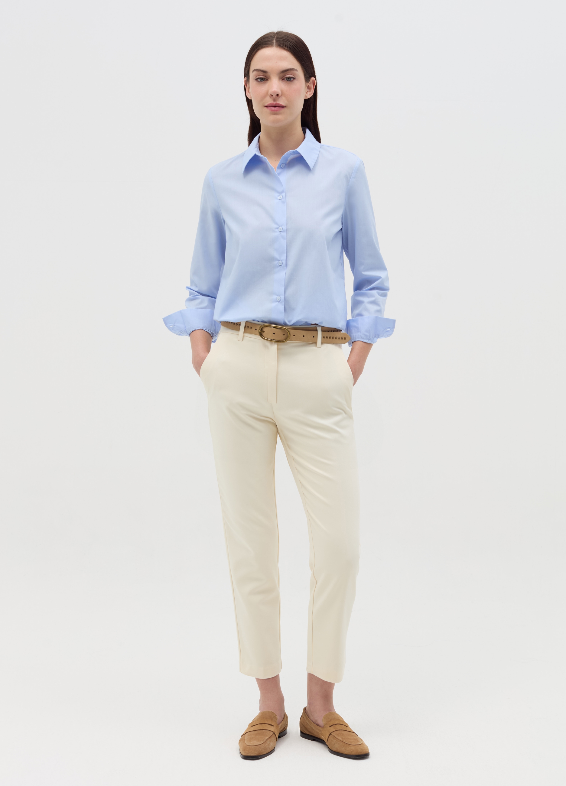 OVS , Pantaloni Chino Con Tasche, Donna, Beige, Taglia: 40