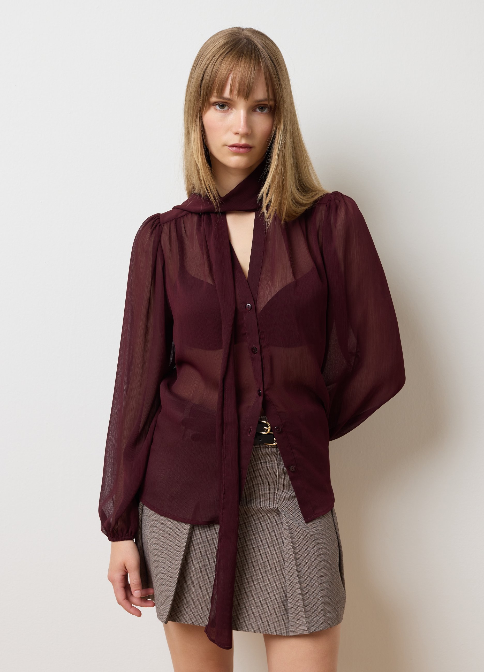 OVS, Camisa Roja De Corte Regular, Mujer, Rojo Oscuro, Talla: 36