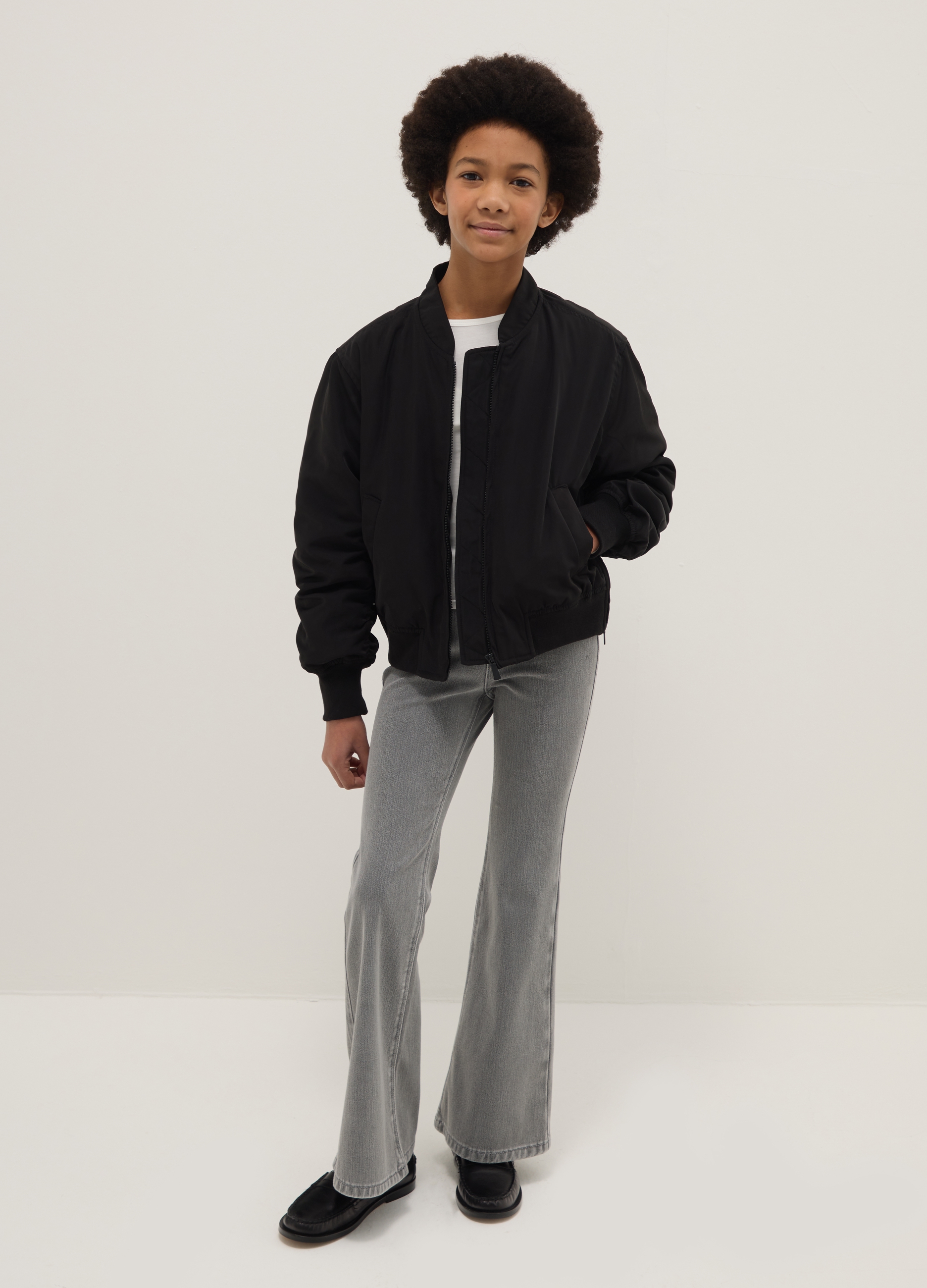 Republic Of Denim, Graue Denim-flare-jeans Für Mädchen, Mädchen, Grigio, Größe, 11-12