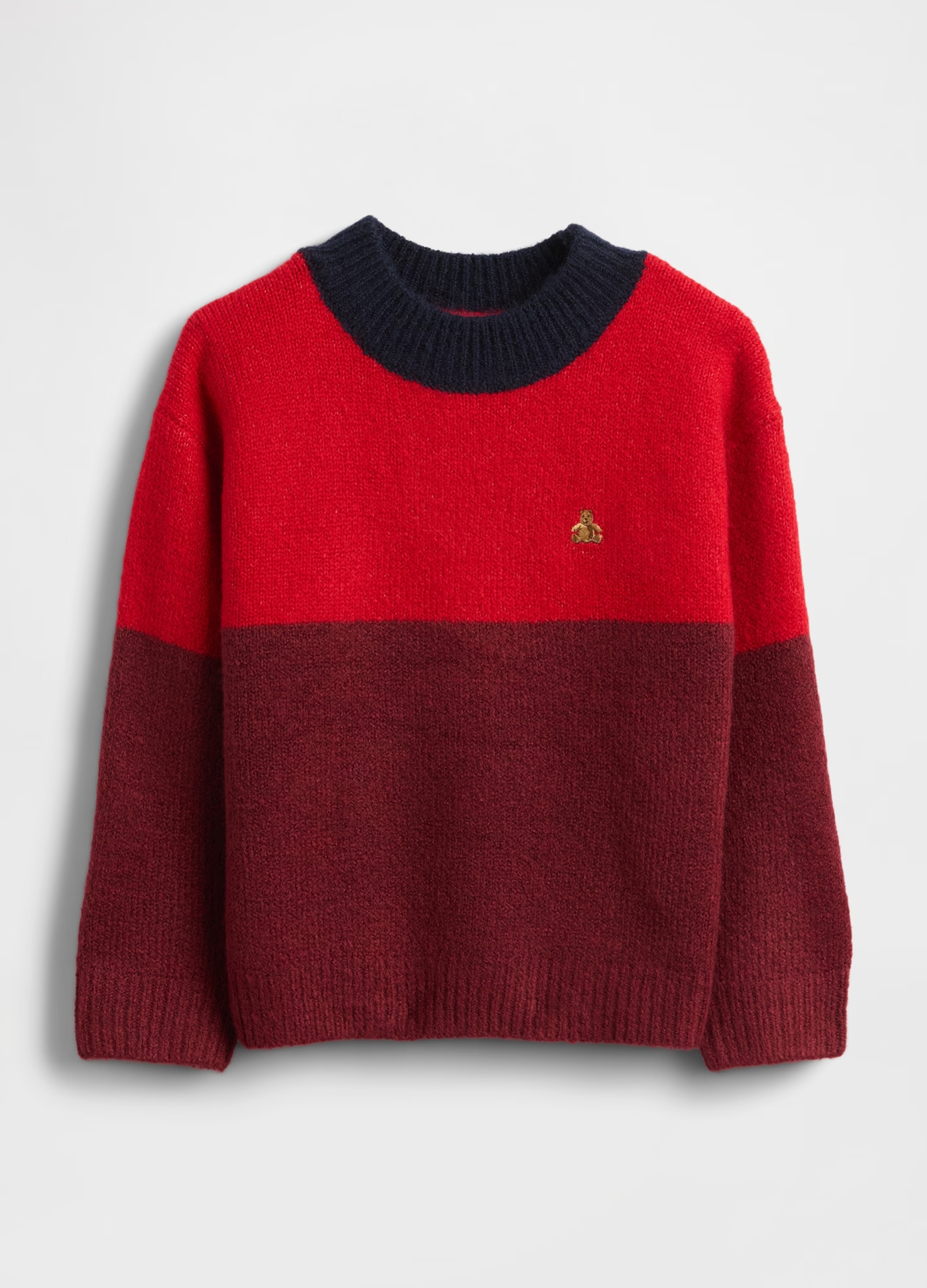 GAP KIDS, Maglione A Fasce, Unisex, Rosso, Taglia: 4Y/99-107