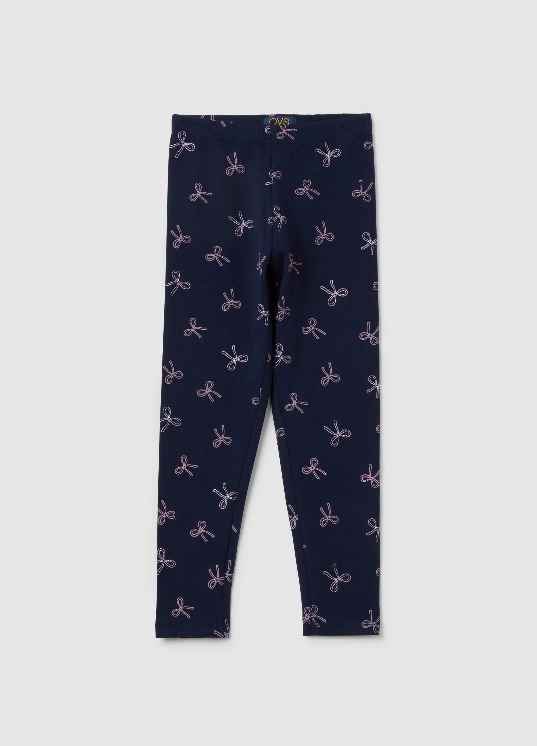 OVS, Mädchen-leggings Aus Blauer Baumwollmischung Im Skinny-fit, Mädchen, Dunkelblau, Größe: 3-4