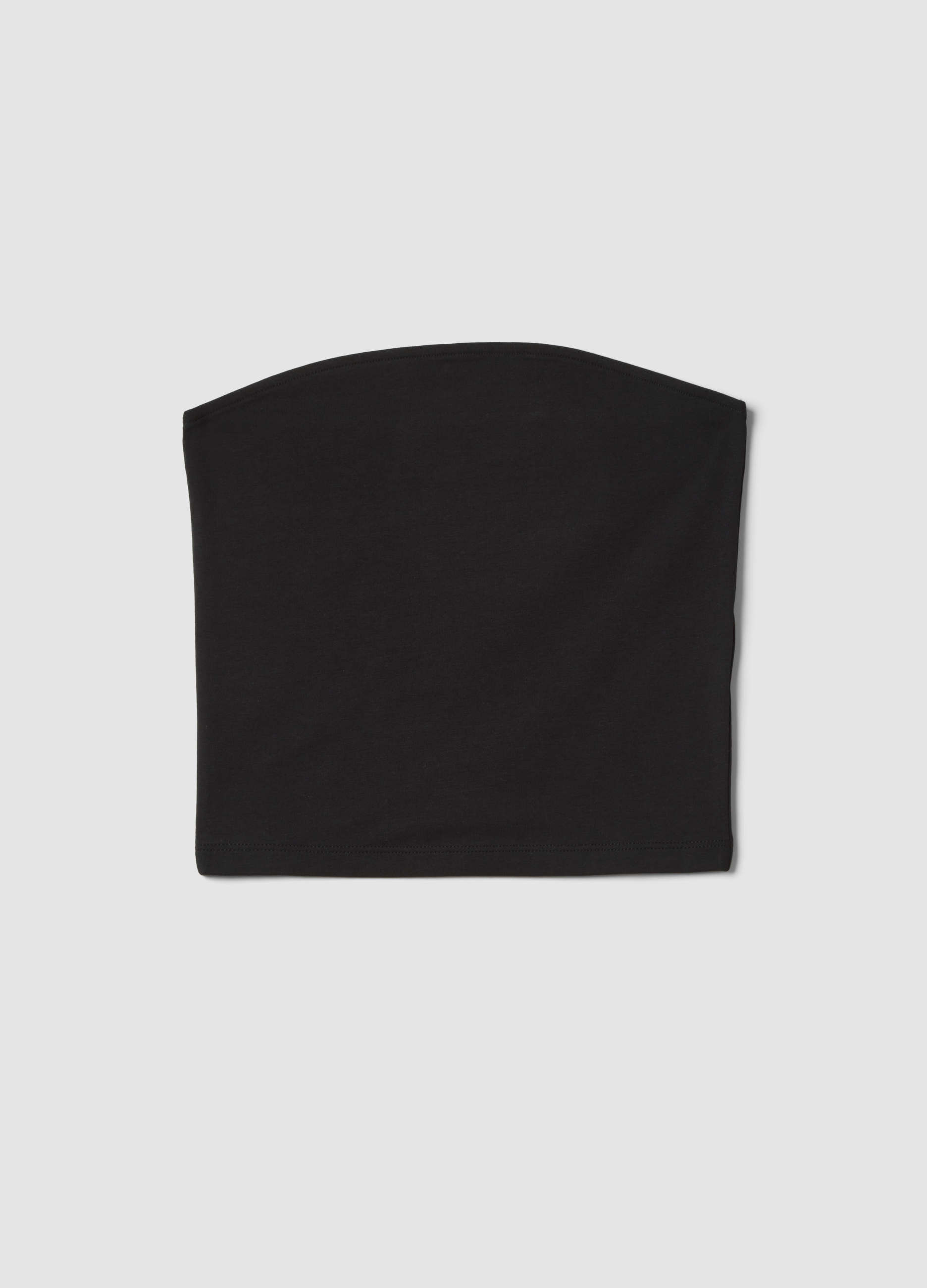 OVS KIDS, Top Fitted A Fascia Nero In Cotone Elasticizzato Da Ragazza, Niña, Negro, Talla: 13-14