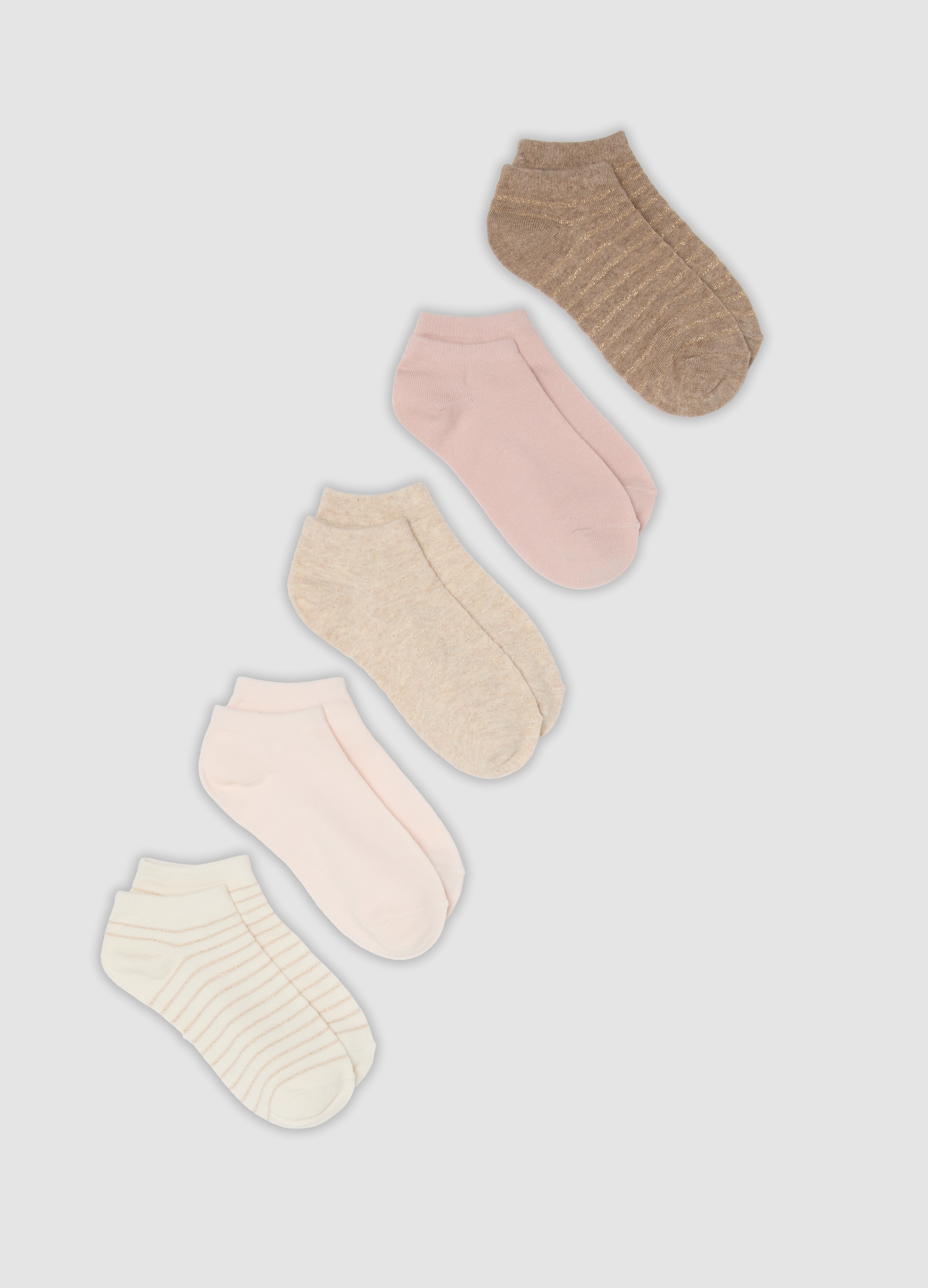 OVS, Multipack Di Cinque Calzini Multicolor In Misto Cotone Organico, Donna, Multicolor, Taglia: 39-41