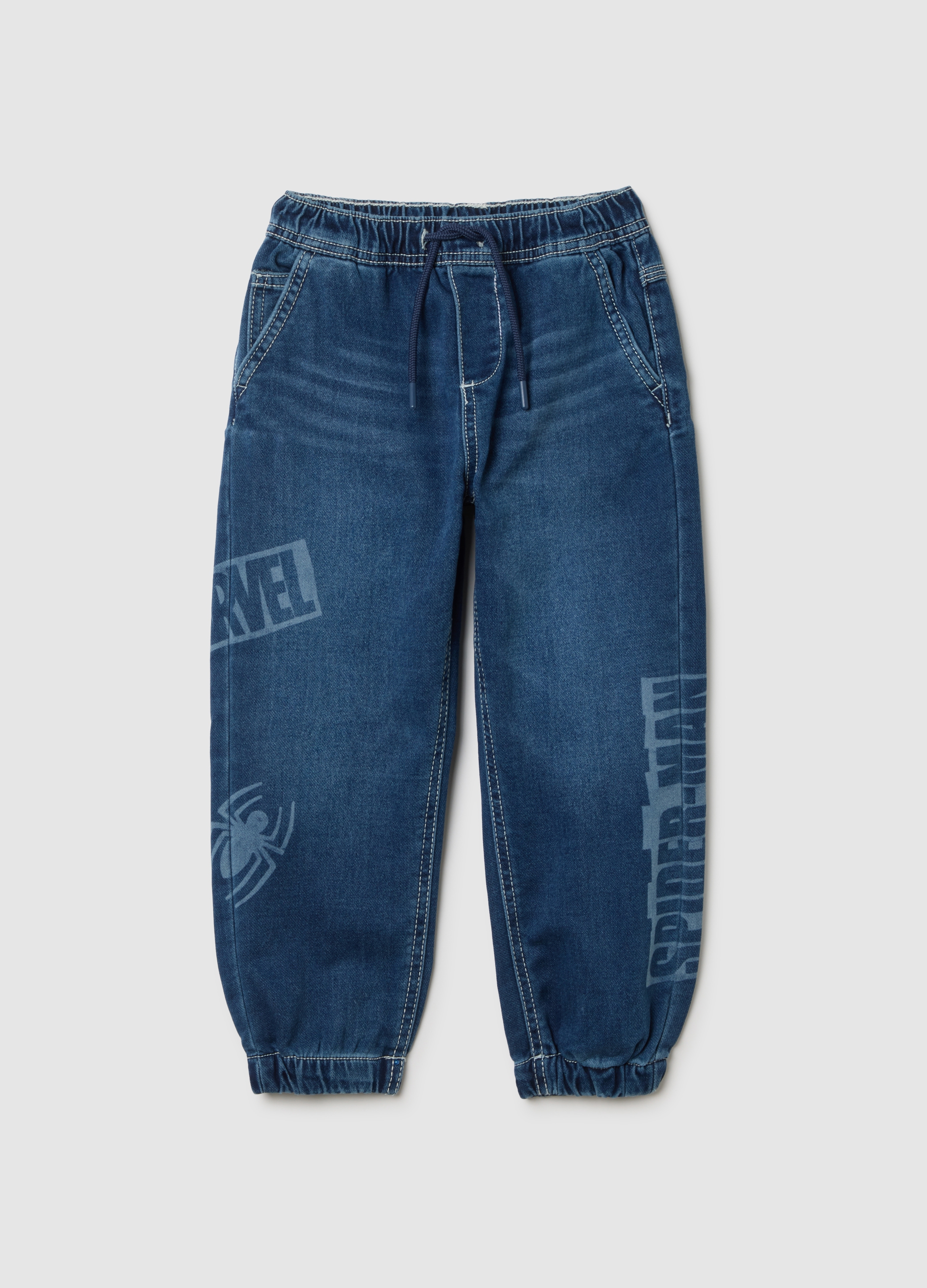 MARVEL, Jeans Da Bambino In Denim Blu Regular Fit, Blu, Taglia: 6-7