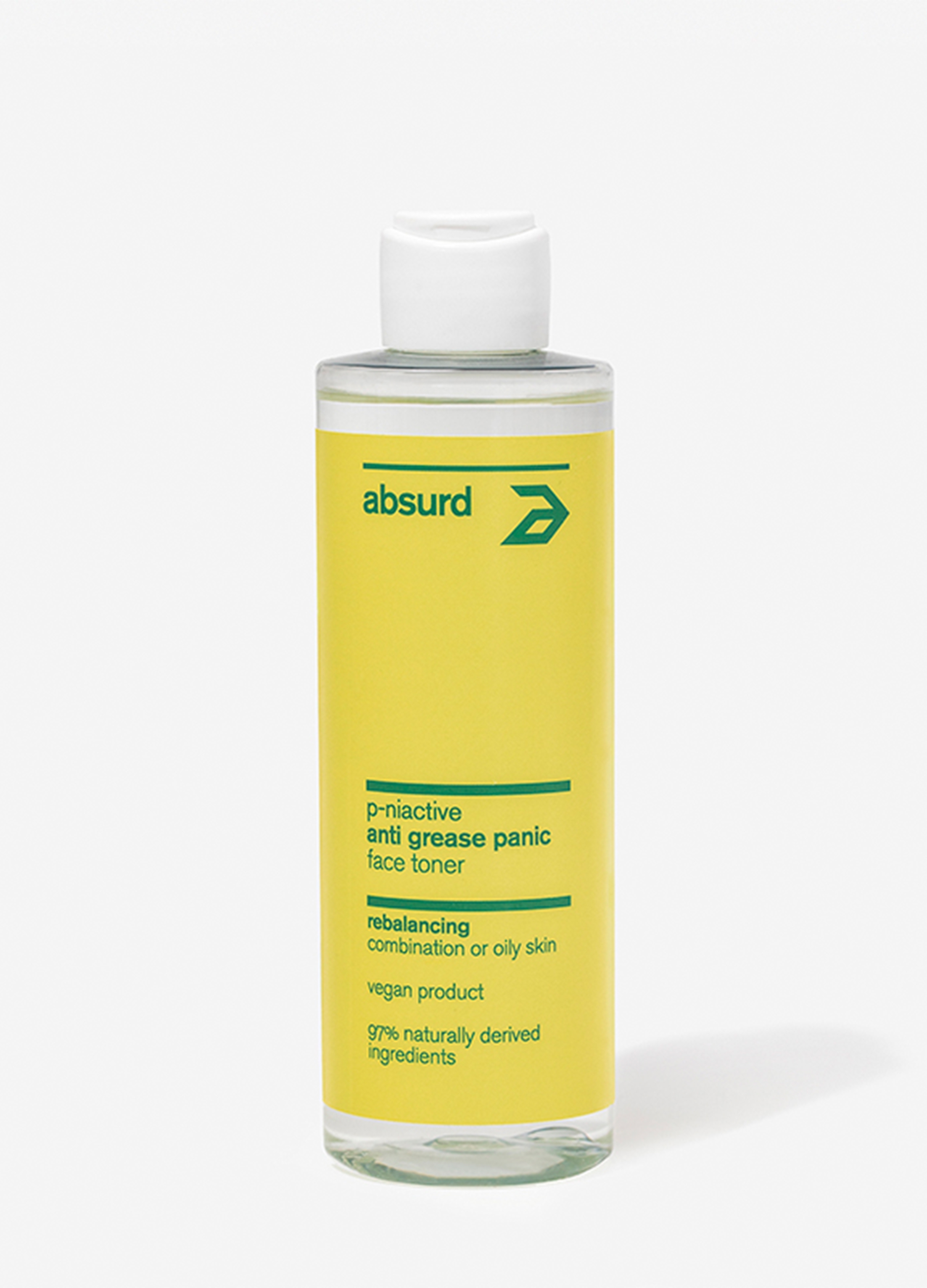 ABSURD, Tonico Viso Riequilibrante Anti Grease Panic, Donna, Verde, Taglia: FASUL
