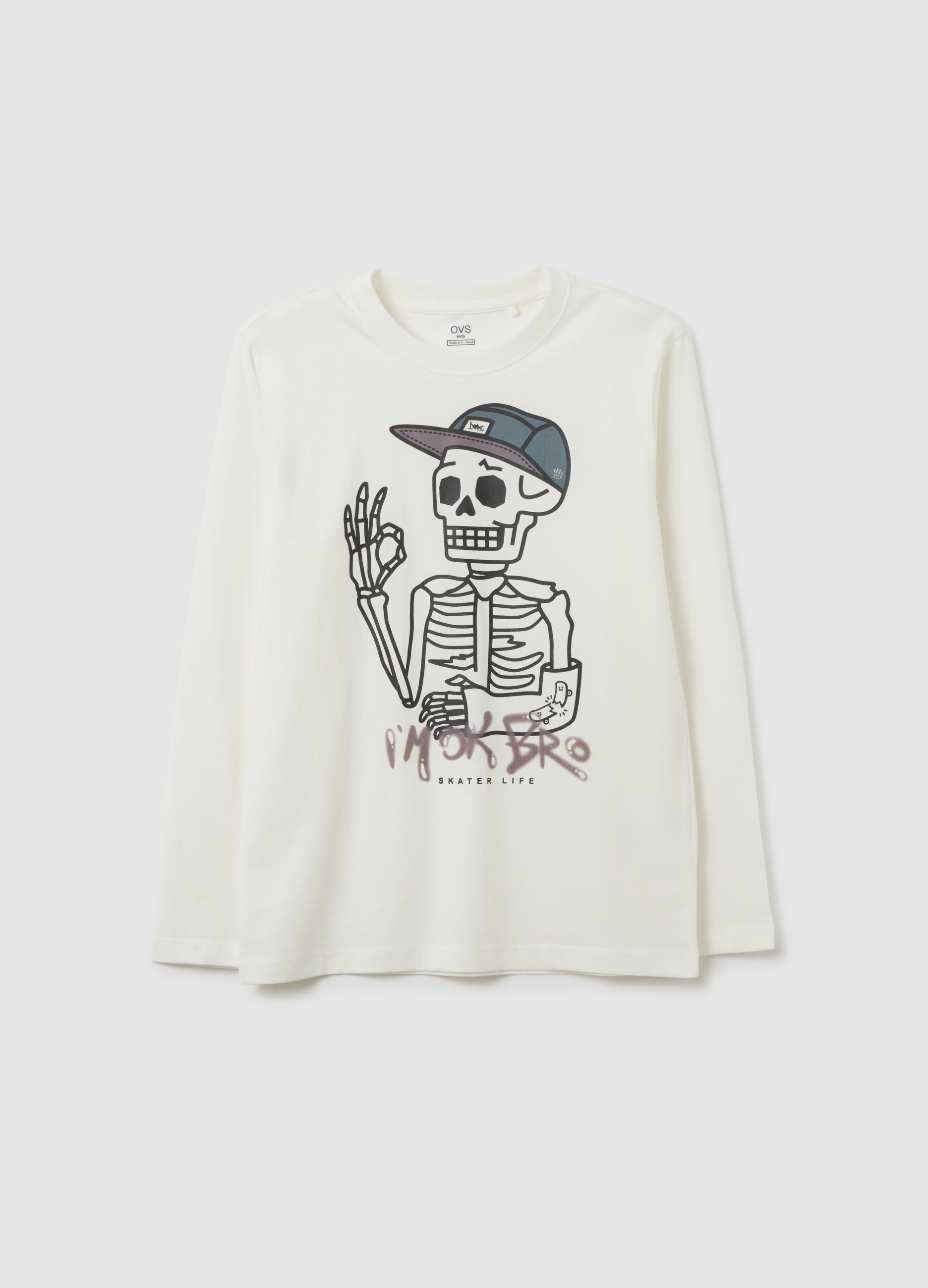 T-shirt Da Ragazzo In Puro Cotone Bianca Regular Fit, Niño, Blanco óptico, Talla: 14-15