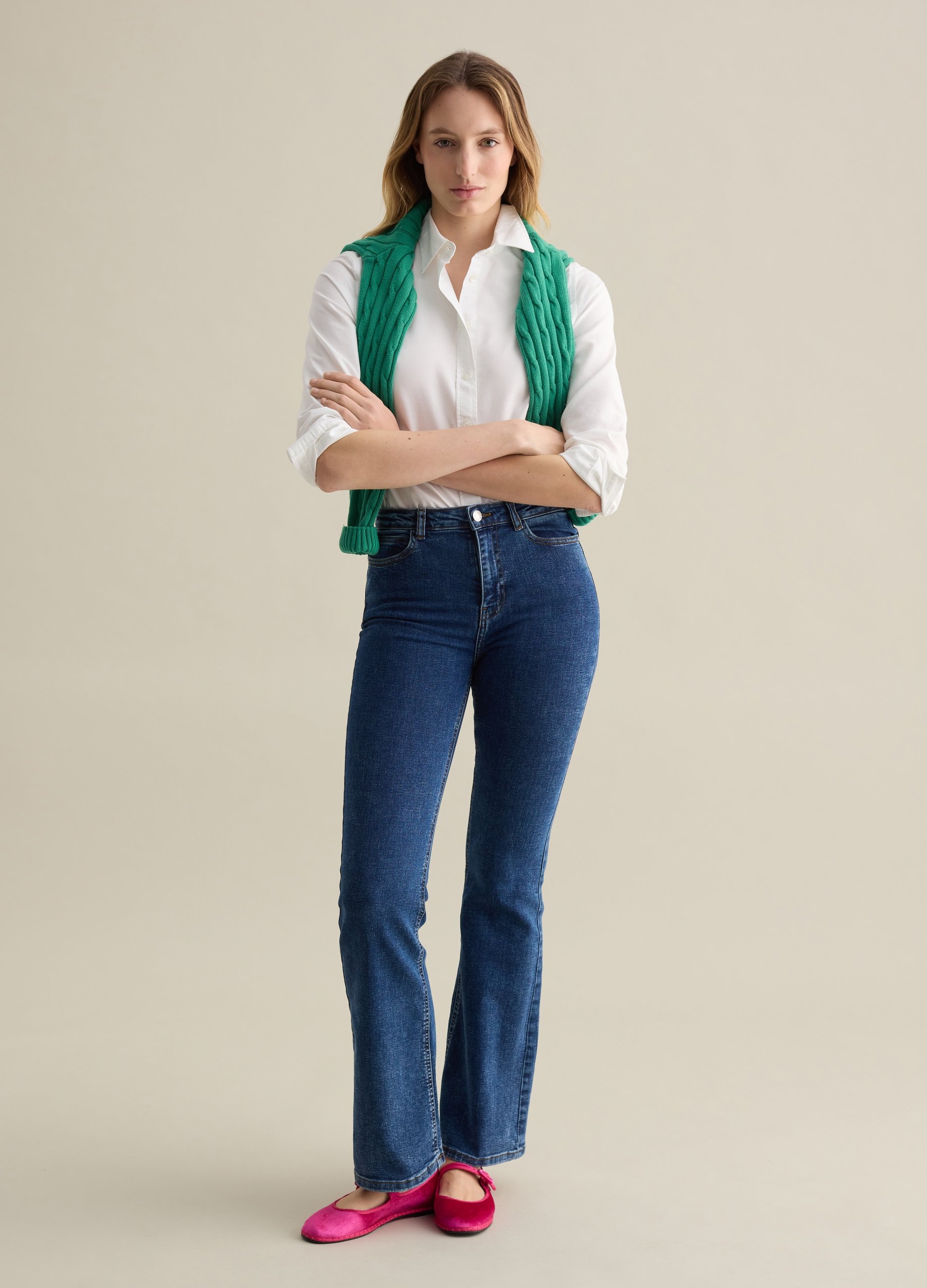 PIOMBO, Camisa De Algodón Oxford, Mujer, Blanco óptico, Talla: 38