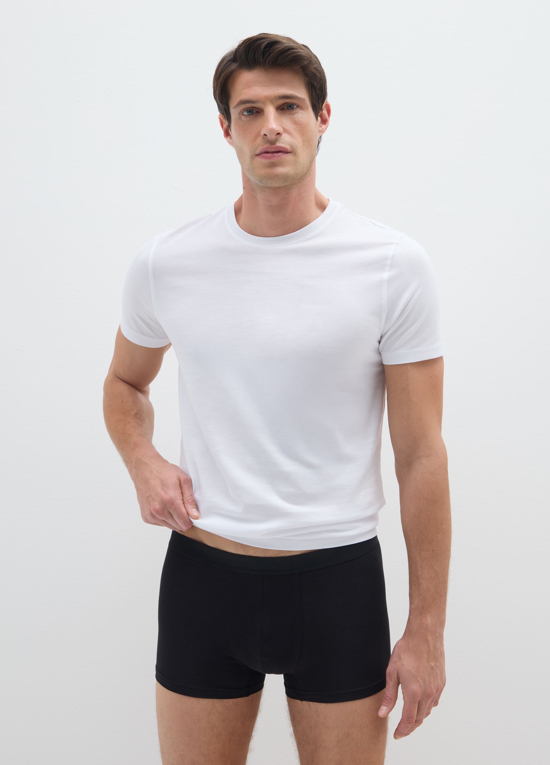 OVS, Tripack Boxer In Cotone Elasticizzato Nero Regular Fit, Uomo, Nero, Taglia: S