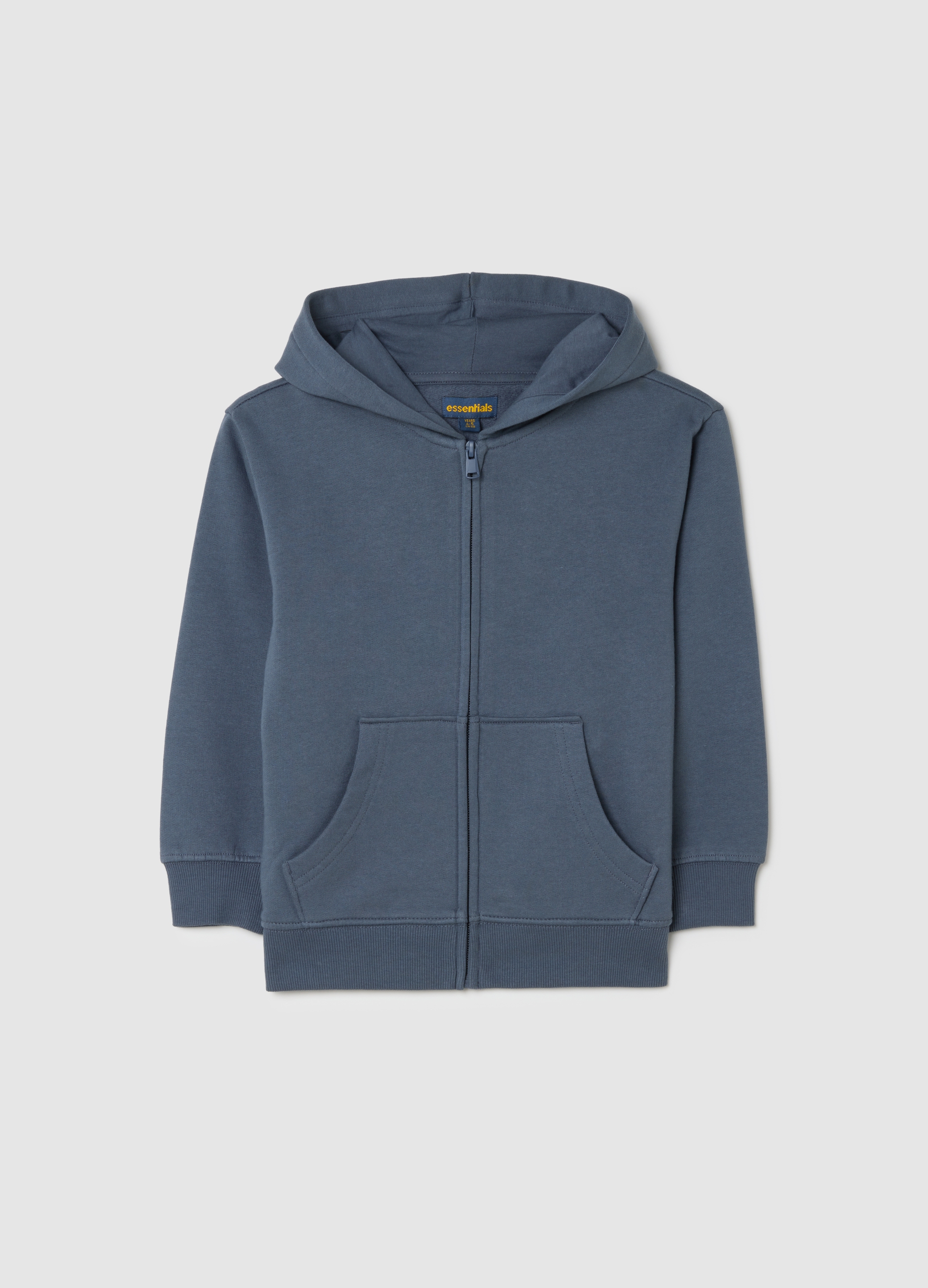 OVS KIDS, Sudadera Azul Para Niños Con Capucha En Algodón Puro Ajuste Regular, Niño, Blu Bluette, Talla: 3-4
