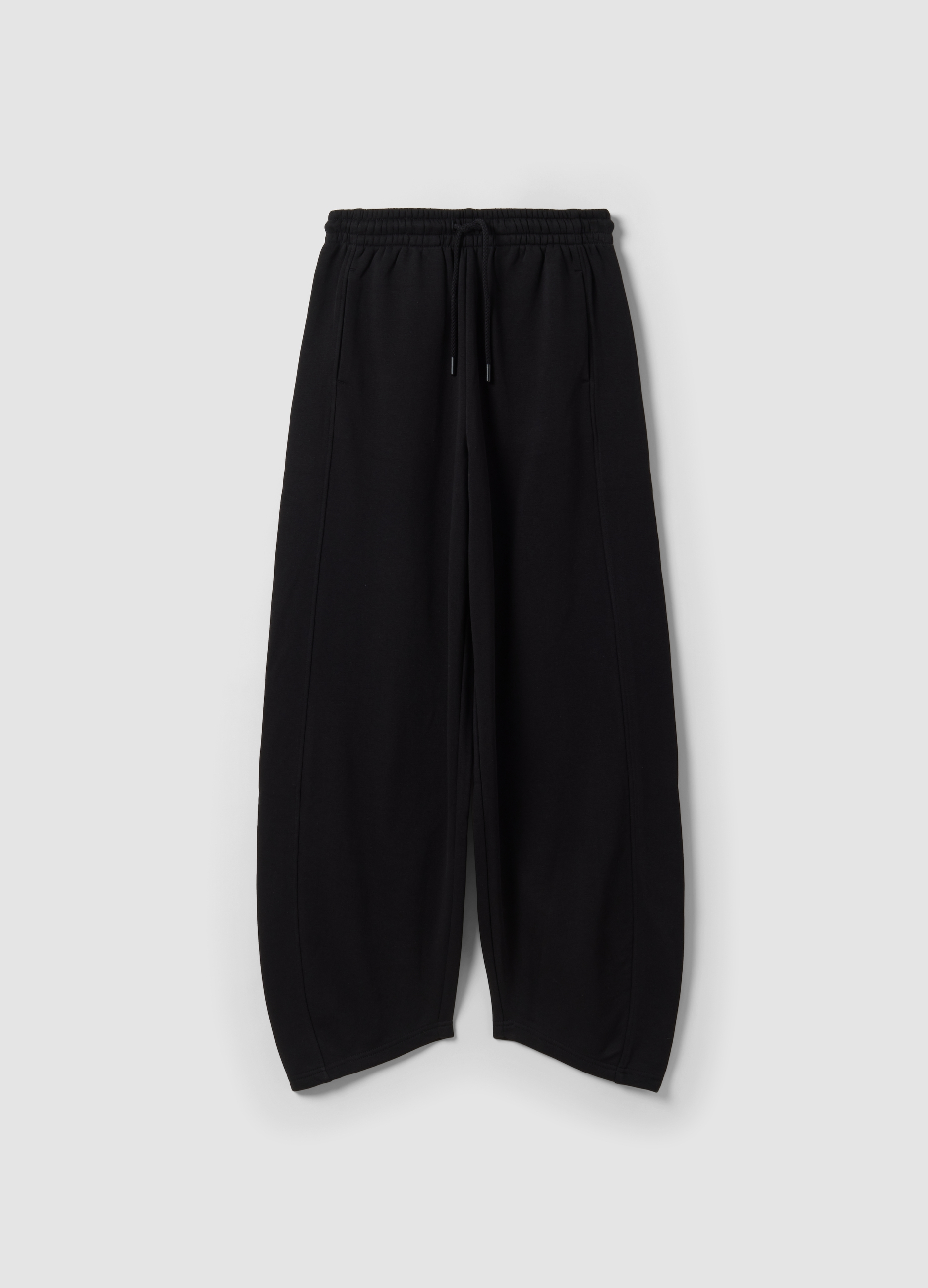 OVS, Jogger Neri Barrel Fit In Misto Cotone, Donna, Nero, Taglia: XS